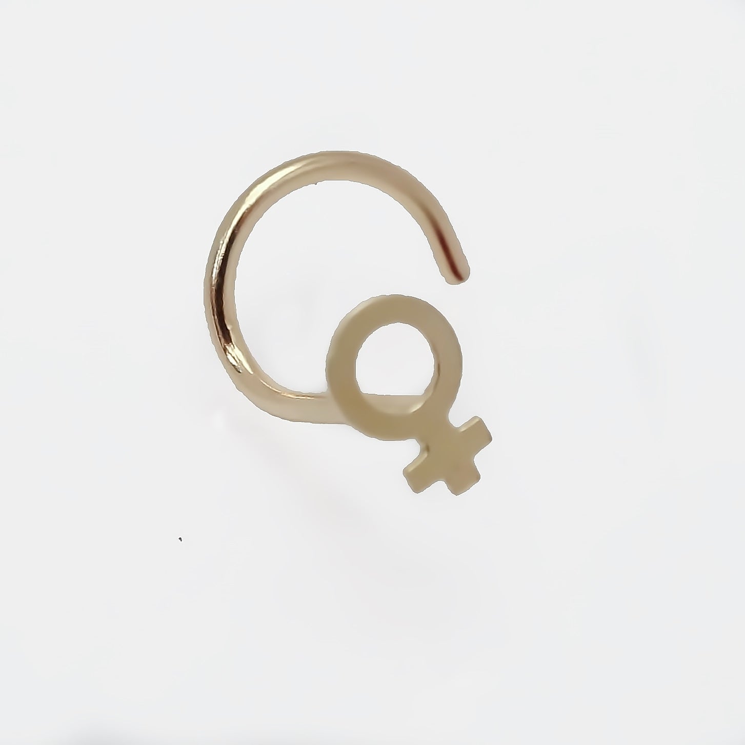 Amor Eterno - Piercing Para Nariz / Oro Sólido 10k