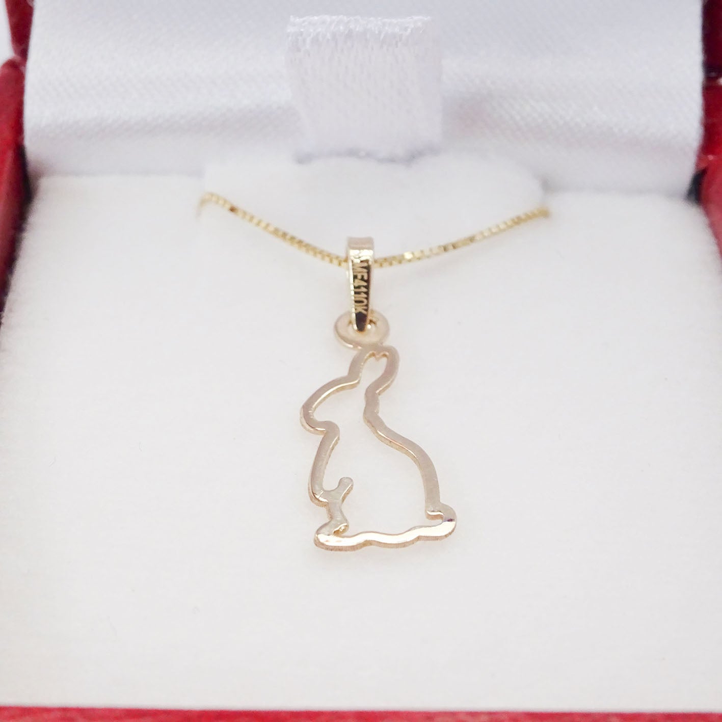 Amor Eterno - Dije Y Cadena / Liebre / Oro Sólido 10k