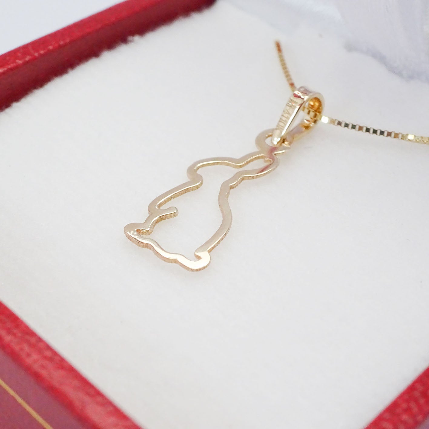 Amor Eterno - Dije Y Cadena / Liebre / Oro Sólido 10k