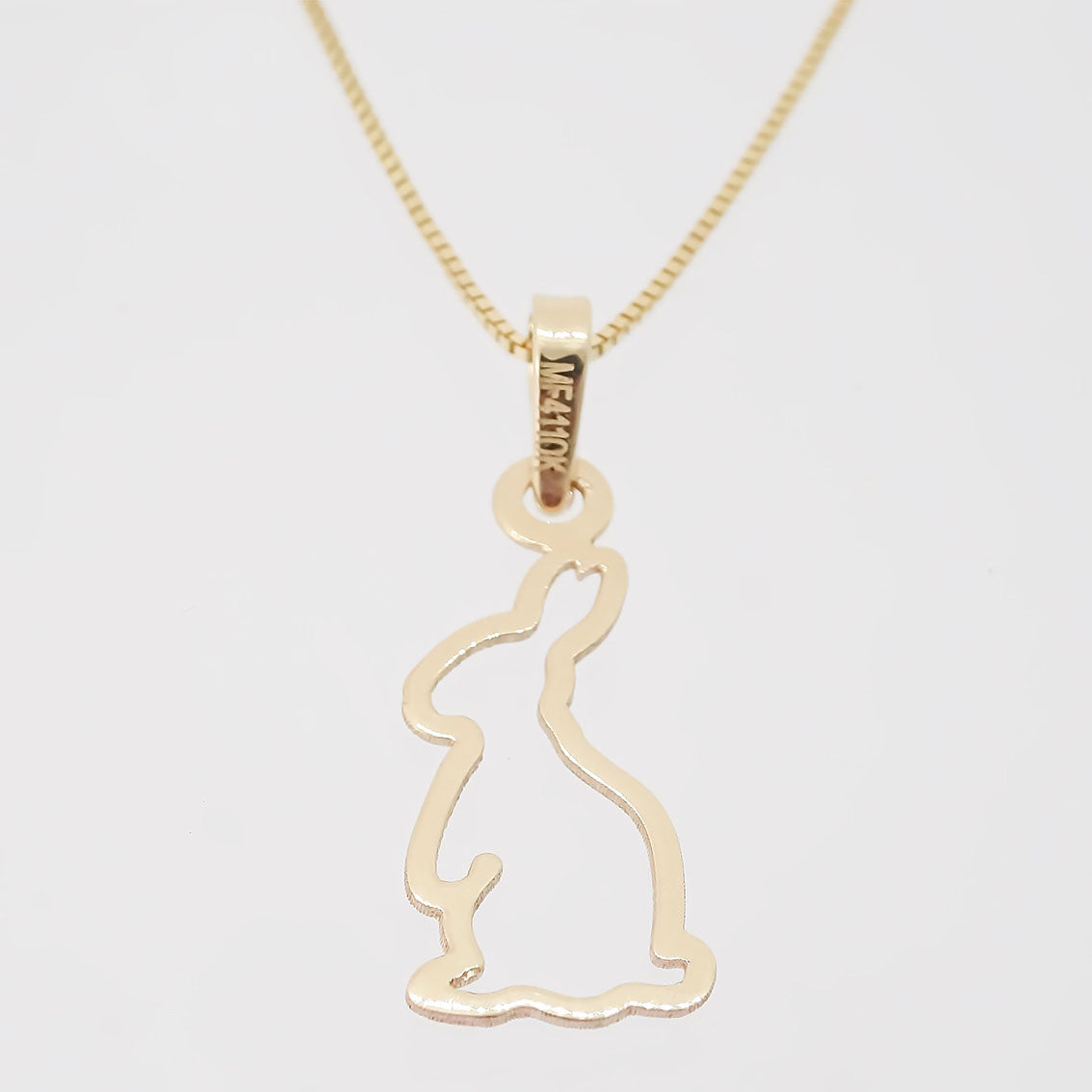 Amor Eterno - Dije Y Cadena / Liebre / Oro Sólido 10k