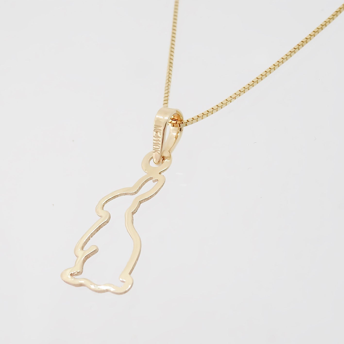 Amor Eterno - Dije Y Cadena / Liebre / Oro Sólido 10k