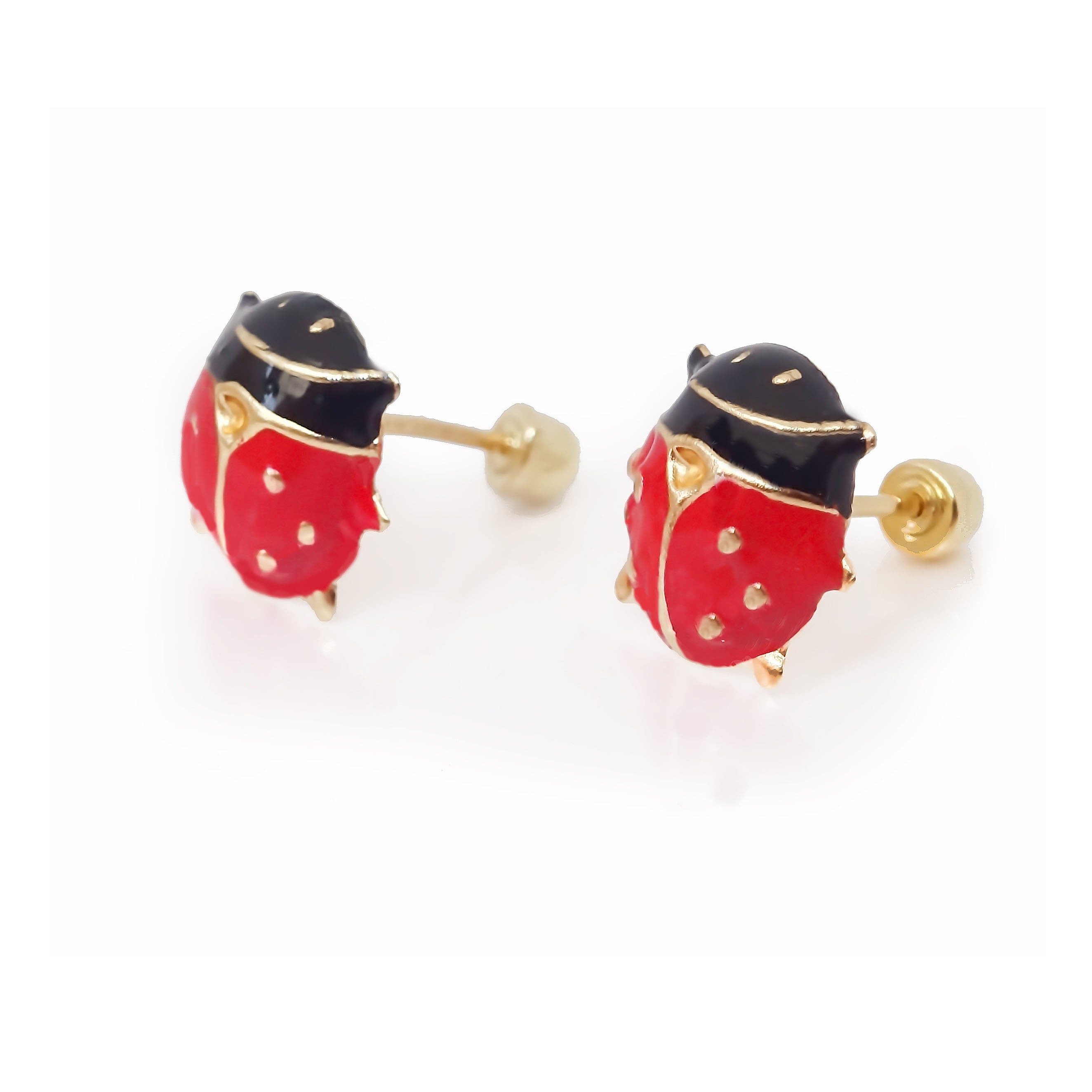 Amor Eterno - Broqueles Catarina Grande Aretes / Oro 10k