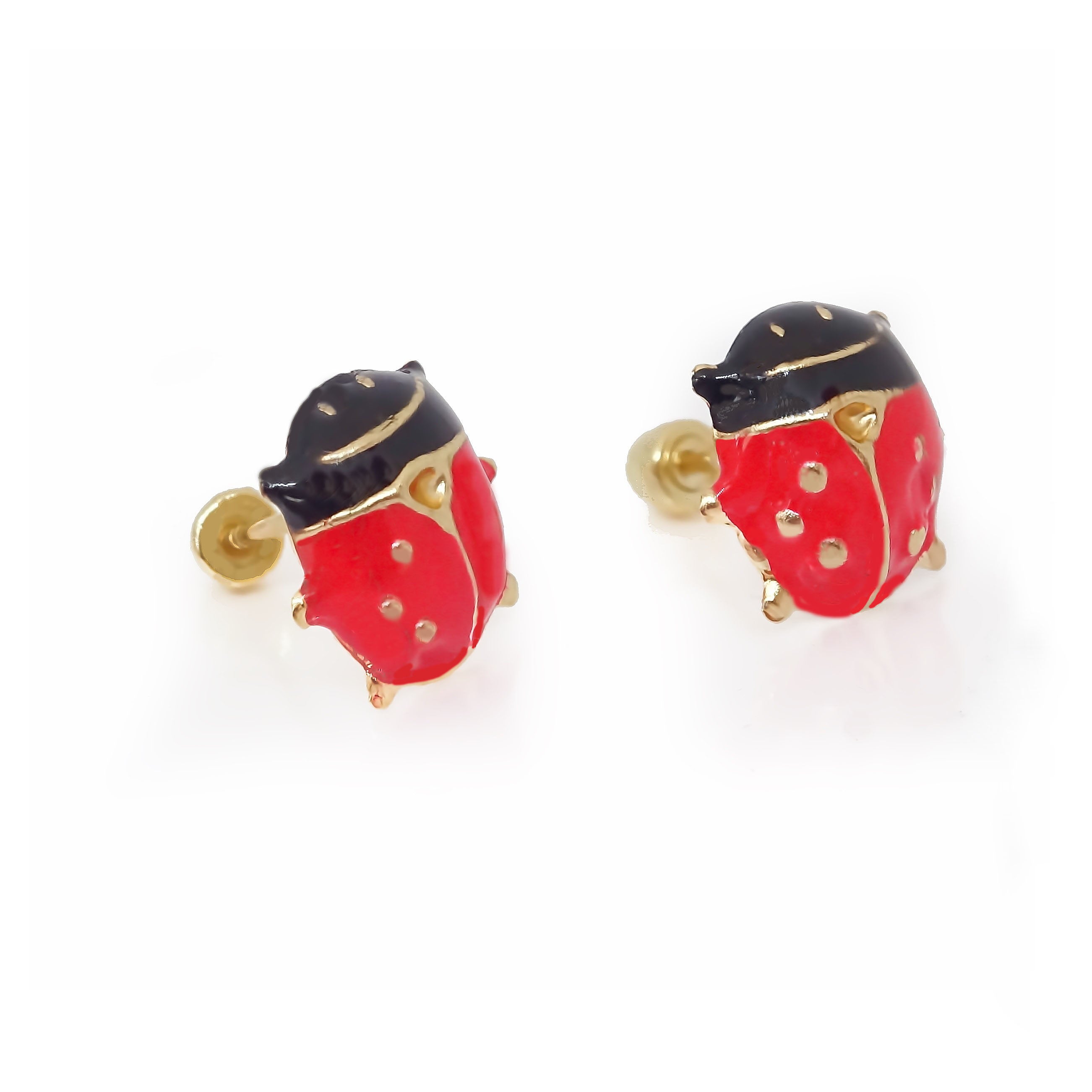 Amor Eterno - Broqueles Catarina Grande Aretes / Oro 10k