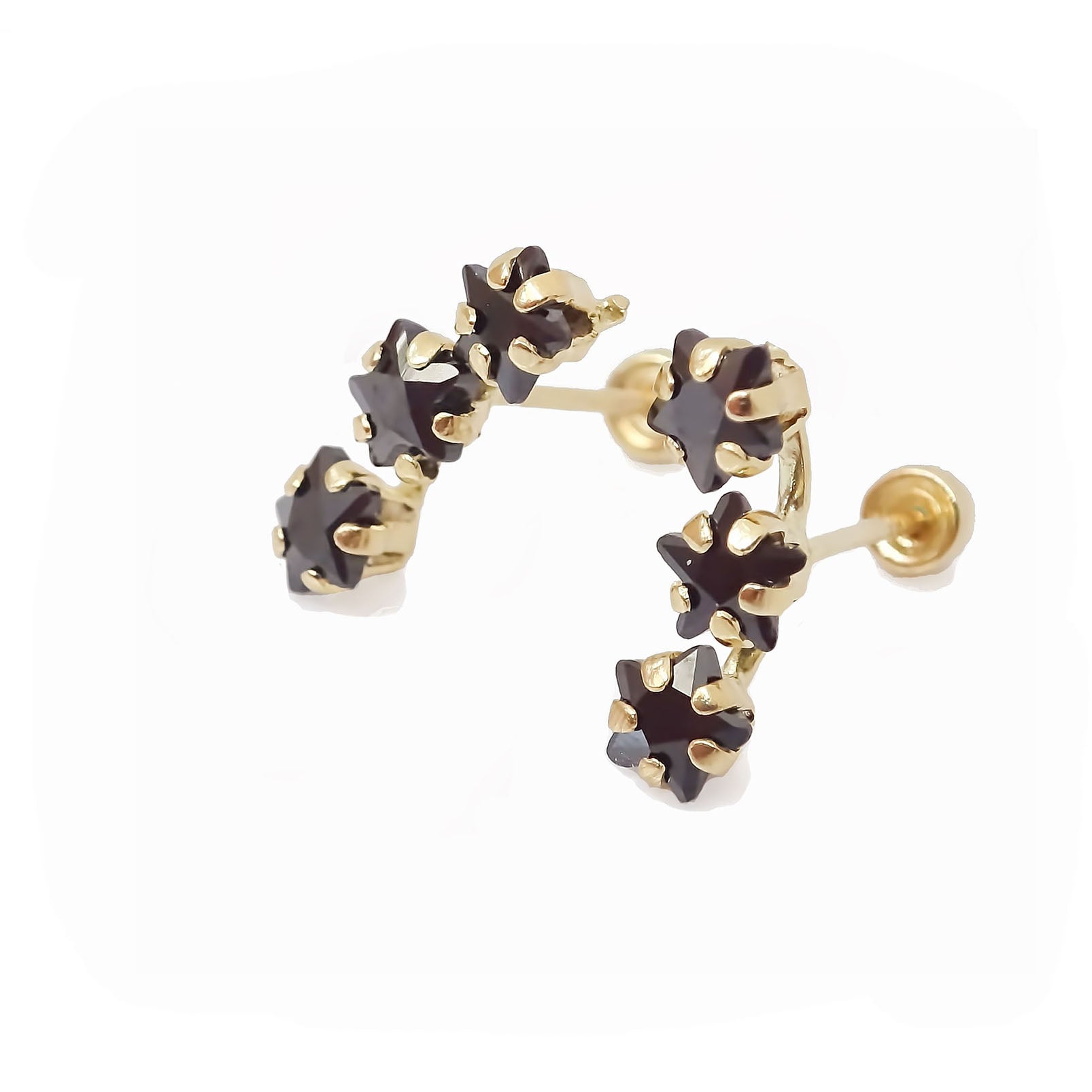 Amor Eterno - Lambada Estrella Fugaz / Aretes / Oro 10k