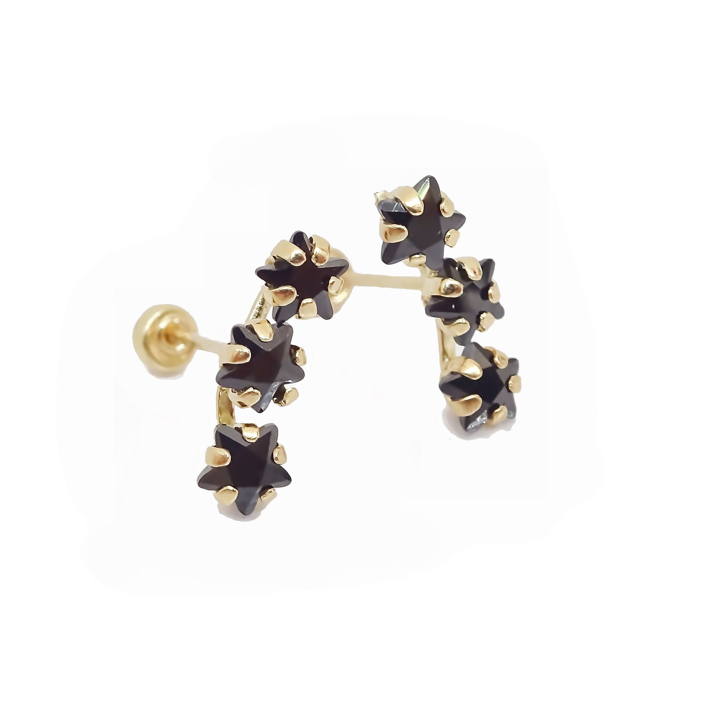 Amor Eterno - Lambada Estrella Fugaz / Aretes / Oro 10k