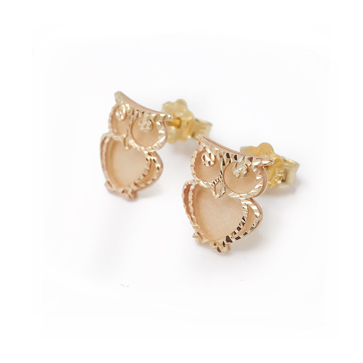 Amor Eterno - Broqueles Buho / Aretes / Oro 10k