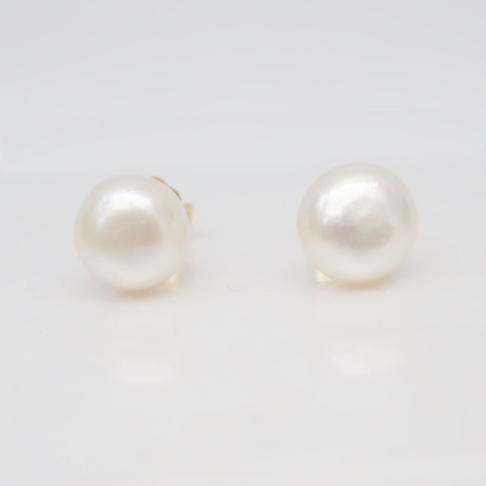 Amor Eterno - Broqueles / Perla Chica / Aretes Oro 10k