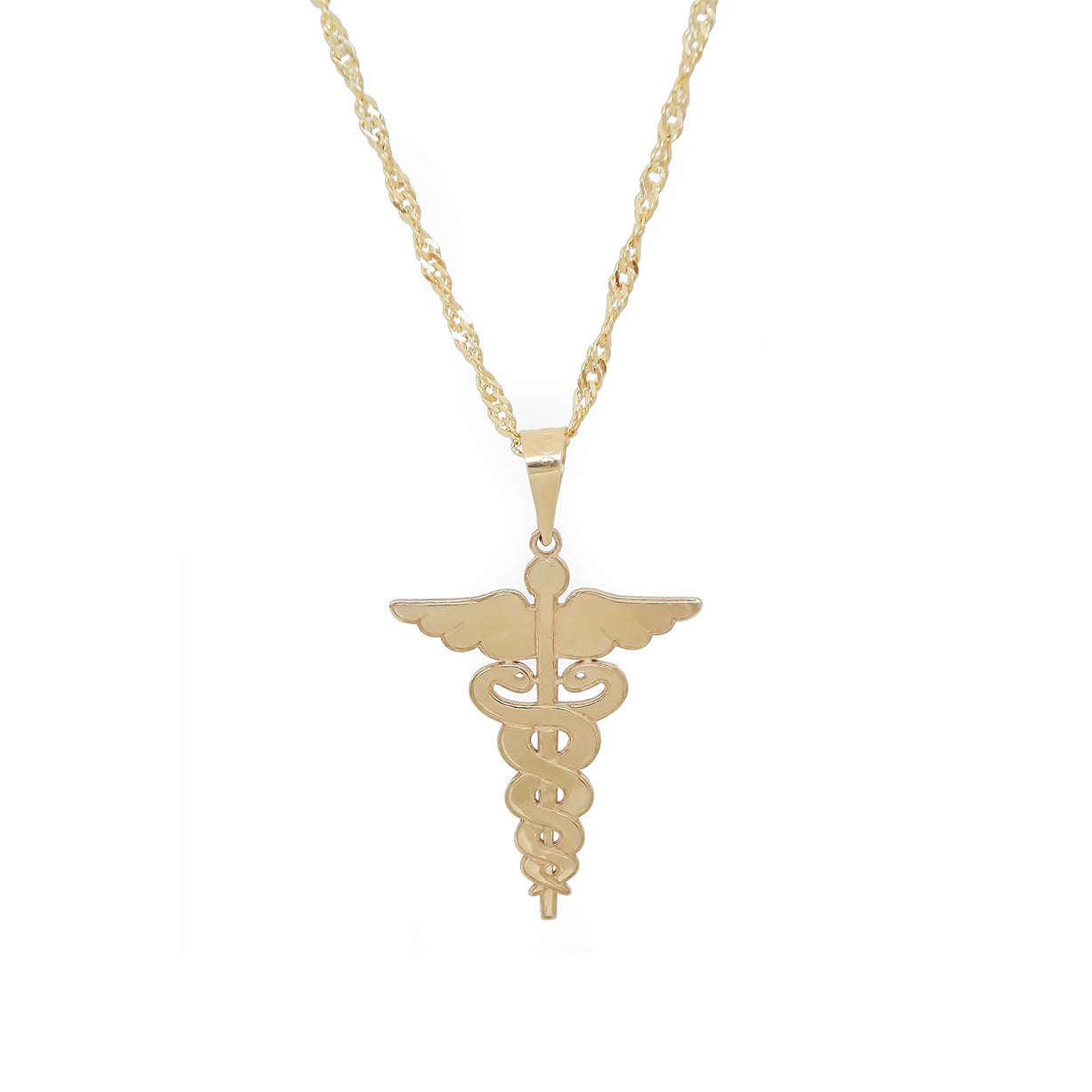 Amor Eterno - Dije Medicina Oro Sólido 10k + Cadena de Regalo