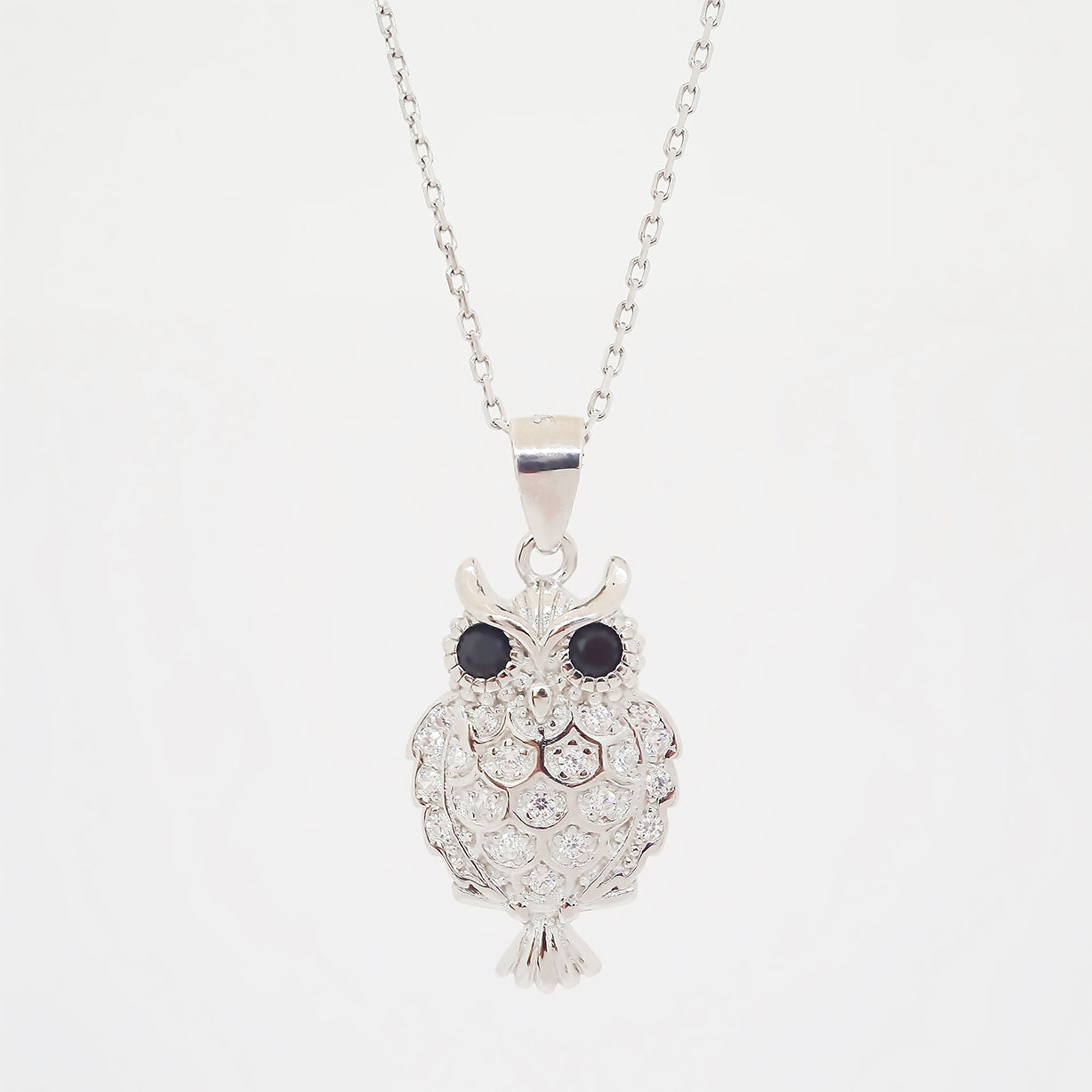 Amor Eterno - Dije + Cadena Regalo Plata Oro 24k / Búho