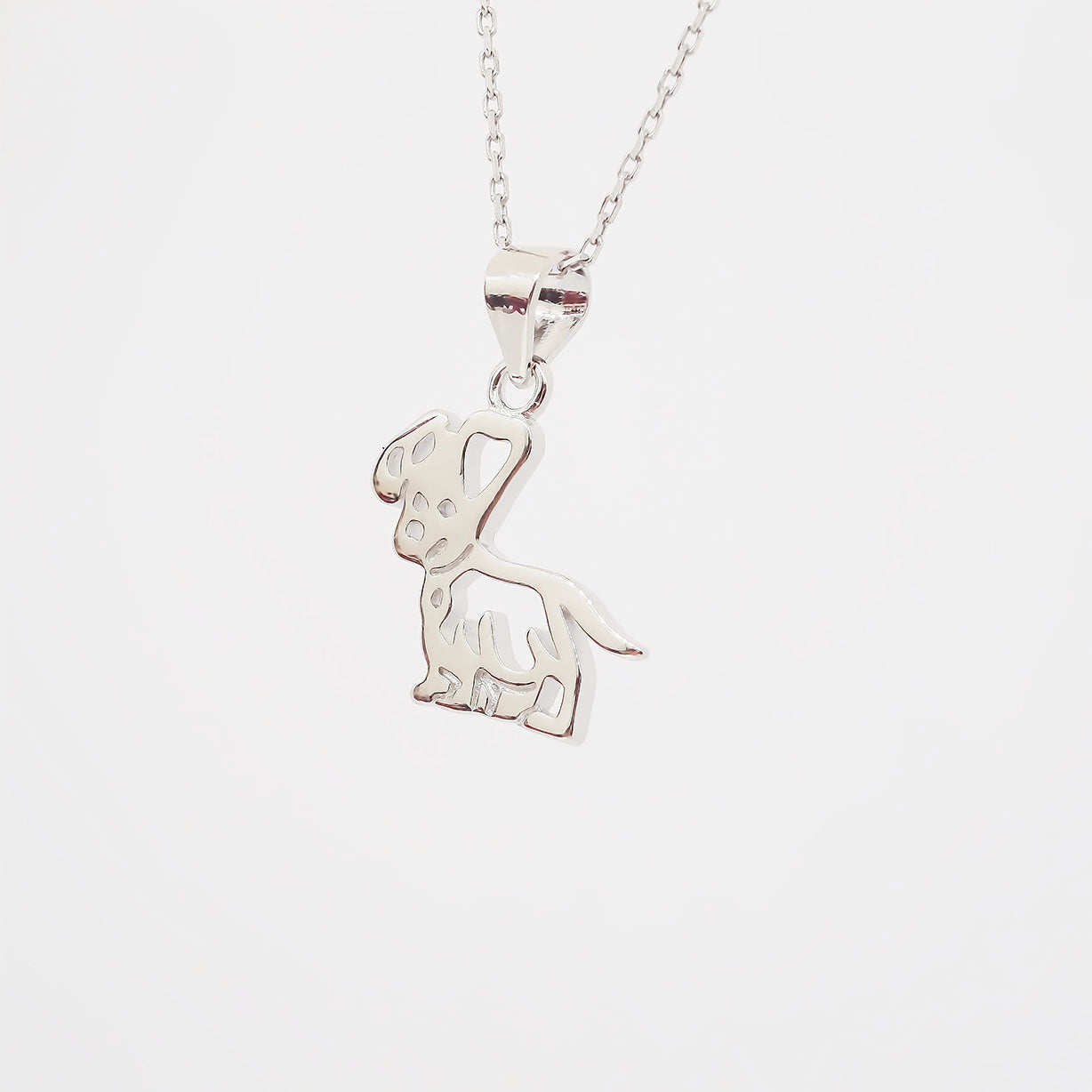 Amor Eterno - Dije + Cadena Regalo Plata Oro 24k / Perrito