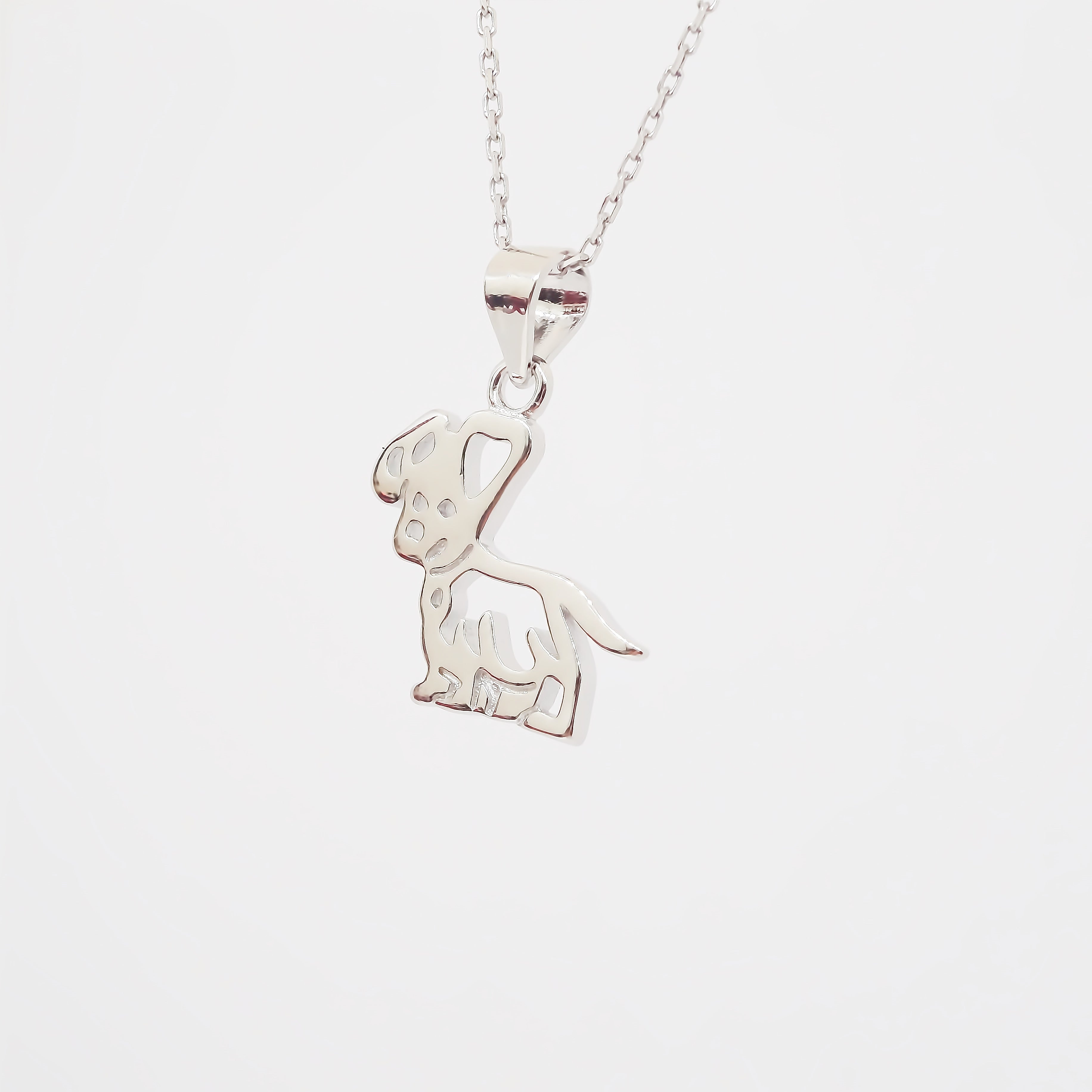 Amor Eterno - Dije + Cadena Regalo Plata Oro 24k / Perrito
