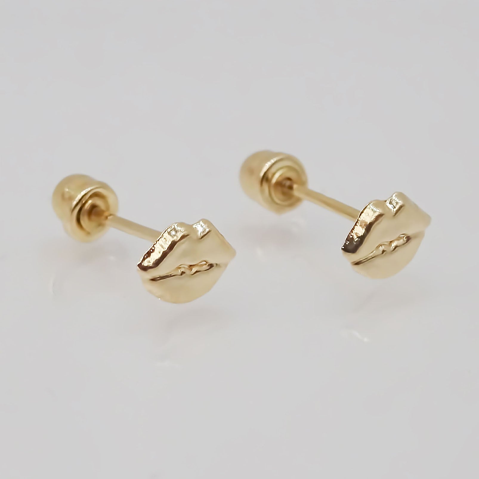 Amor Eterno - Broqueles Boca / Beso / Aretes / Oro 10k