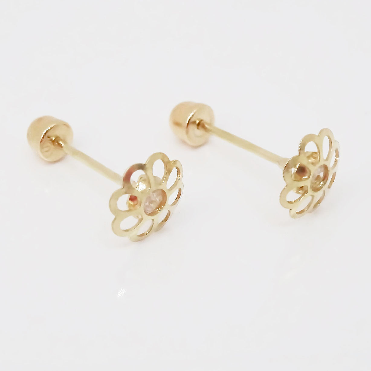 Amor Eterno - Broqueles / Flor Delicia / Aretes / Oro 10k