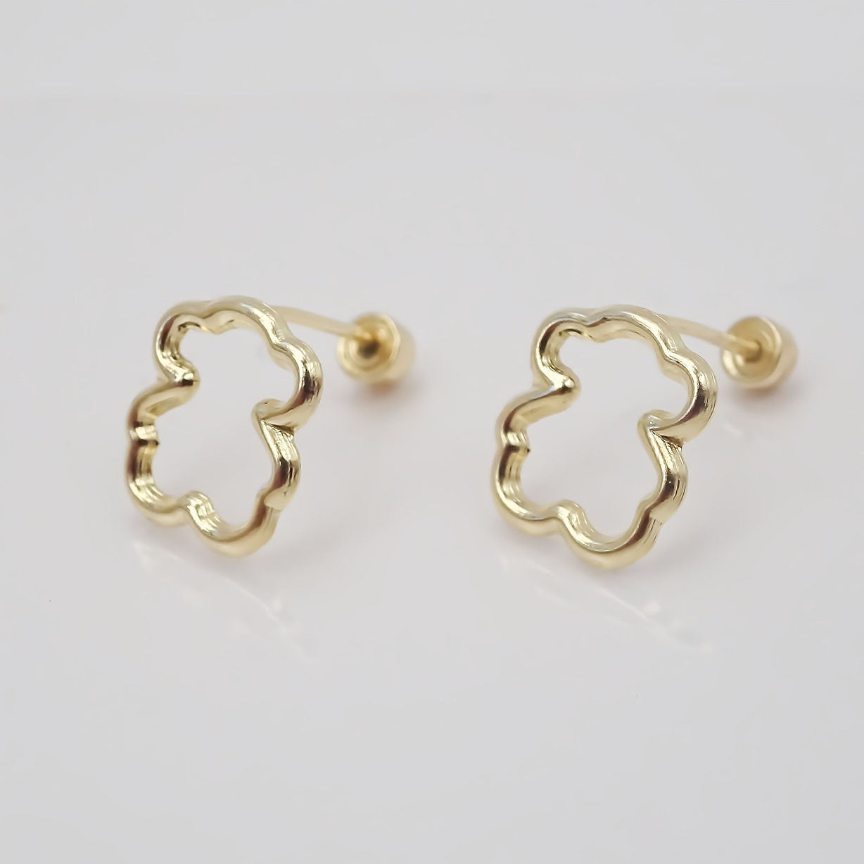 Amor Eterno - Broqueles / Aretes Osito Silueta Tous Oro 10k