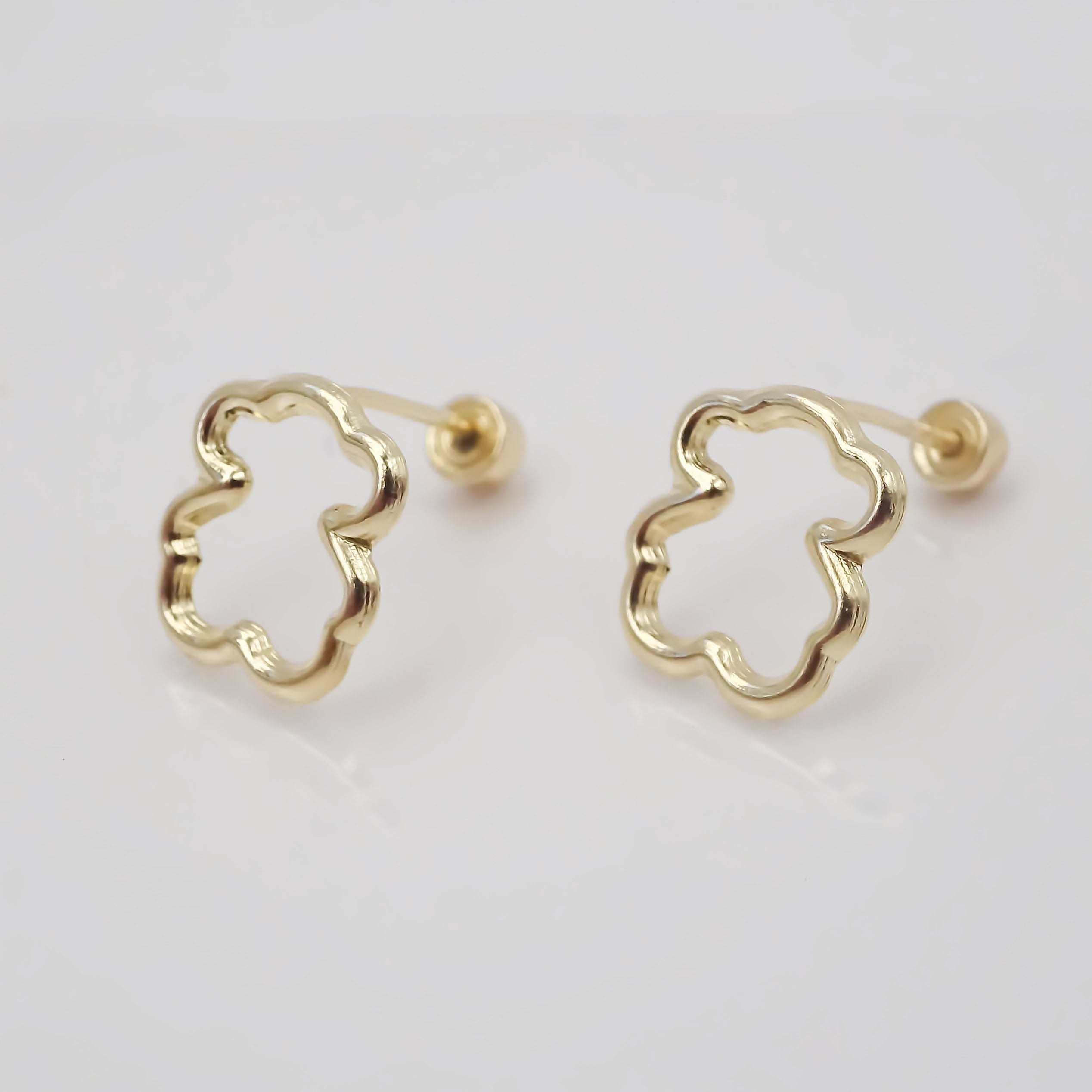 Amor Eterno - Broqueles / Aretes Osito Silueta Tous Oro 10k