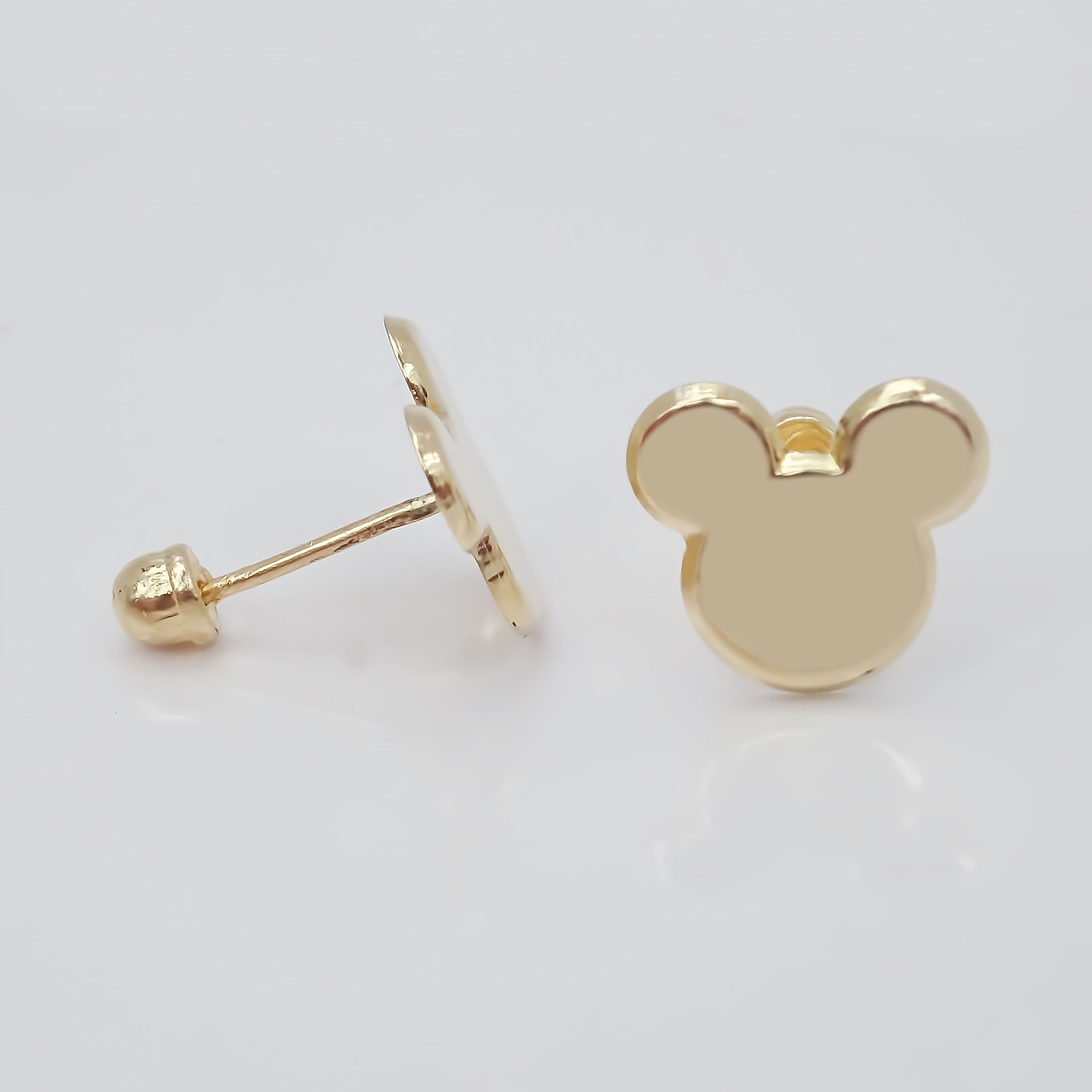 Amor Eterno - Broqueles / Disney Botón Mickey Oro 10k
