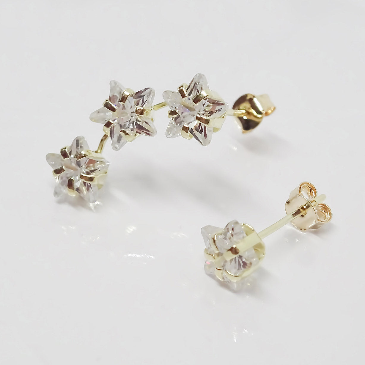 Amor Eterno - Lambada / Estrella Desigual / Aretes Oro 10k