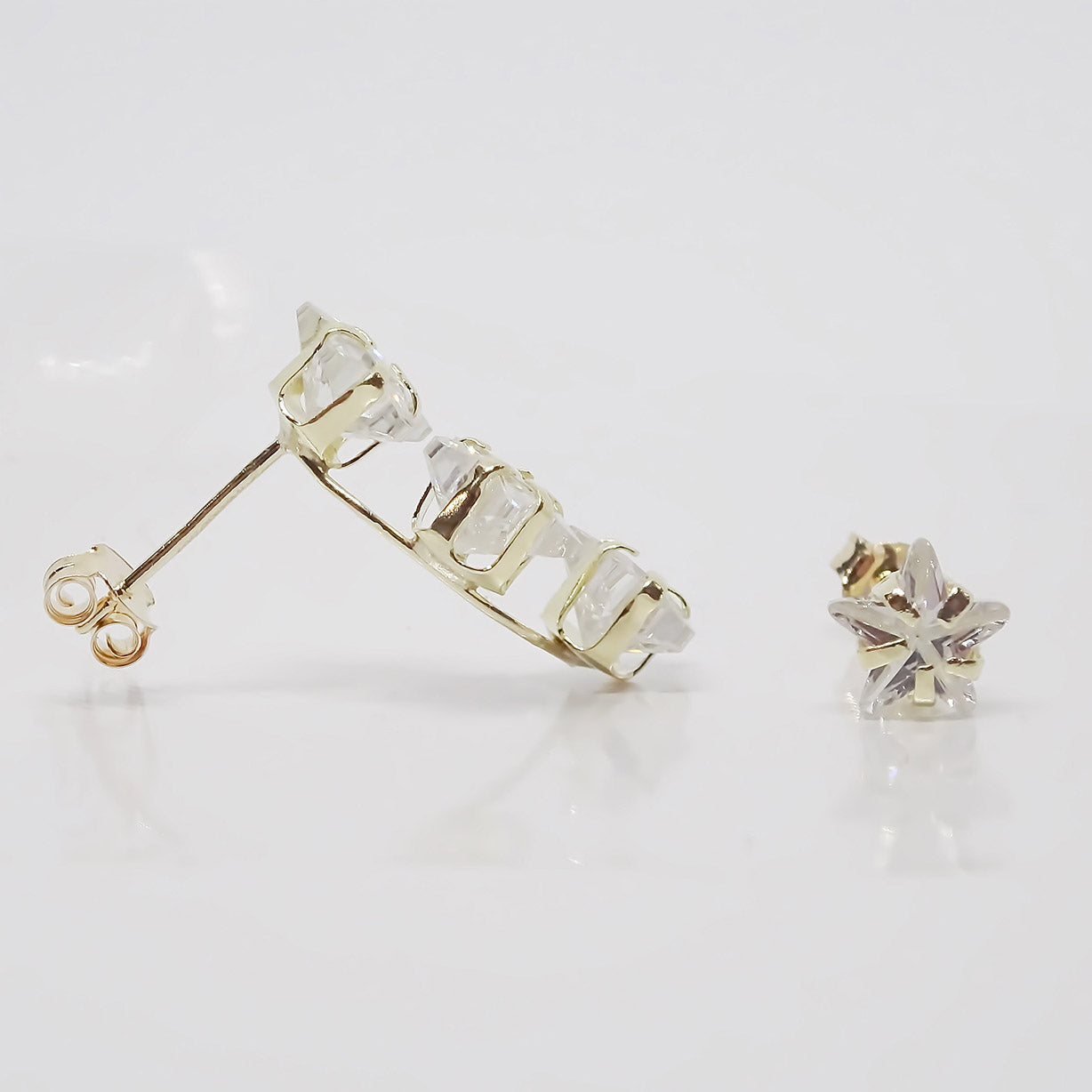 Amor Eterno - Lambada / Estrella Desigual / Aretes Oro 10k