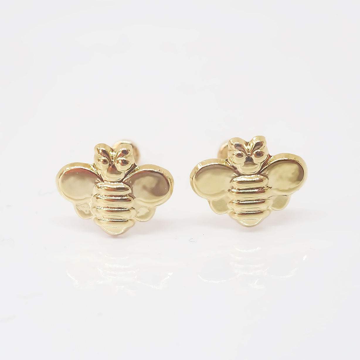 Amor Eterno - Broqueles Abeja / Aretes / Oro 10k