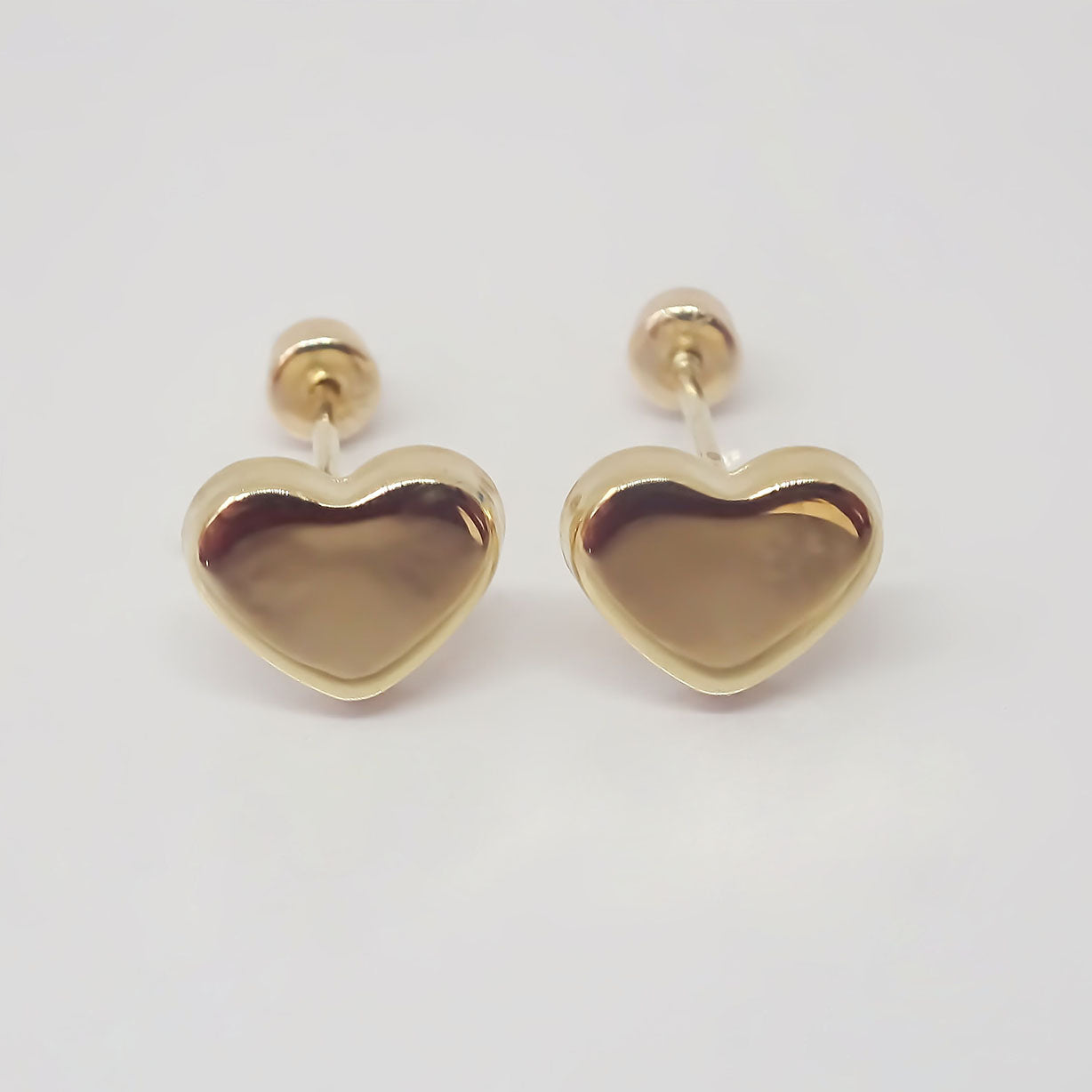 Amor Eterno - Broqueles Corazón Basic Aretes / Oro 10k