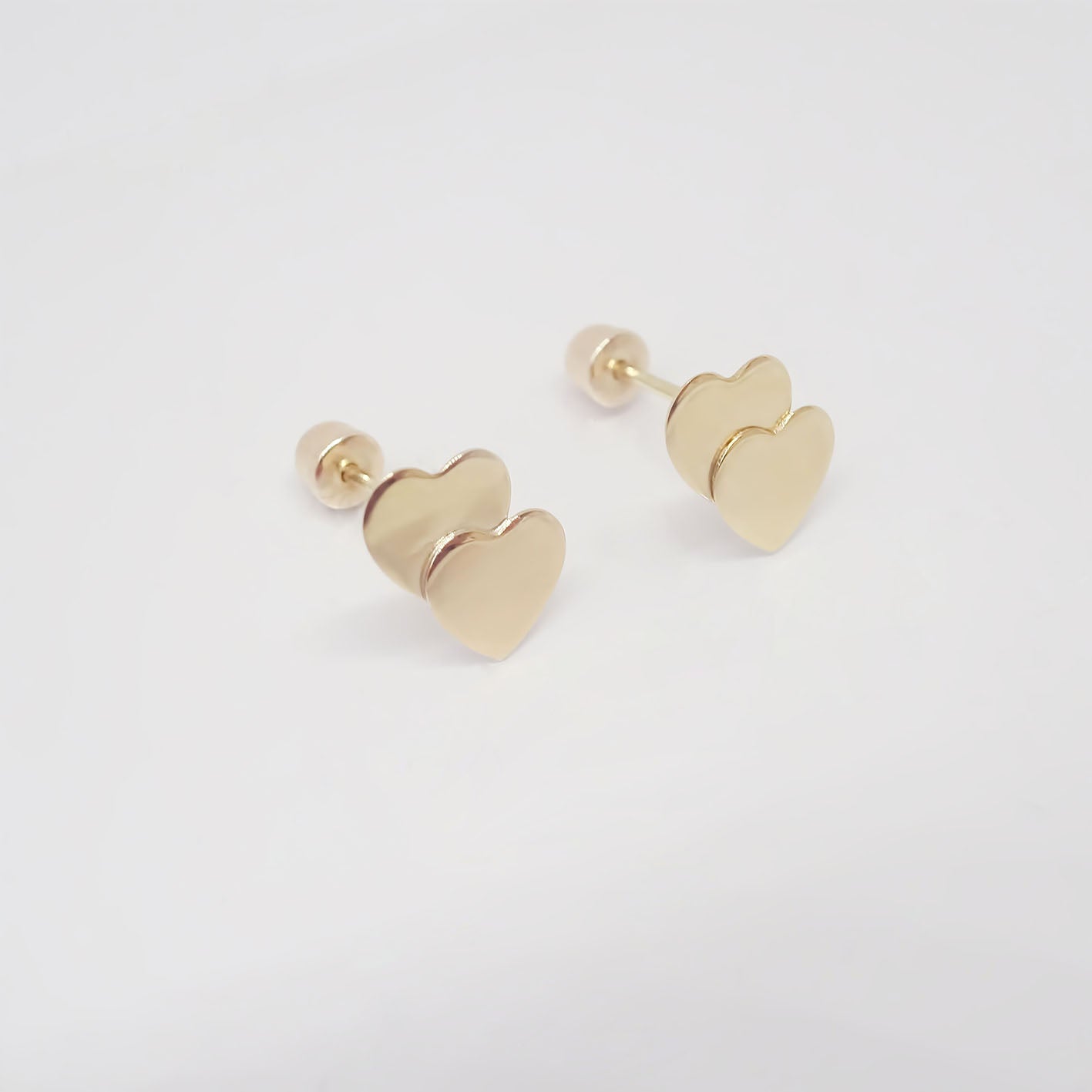 Amor Eterno - Broqueles / Tu Y Yo Corazón / Aretes Oro 10k