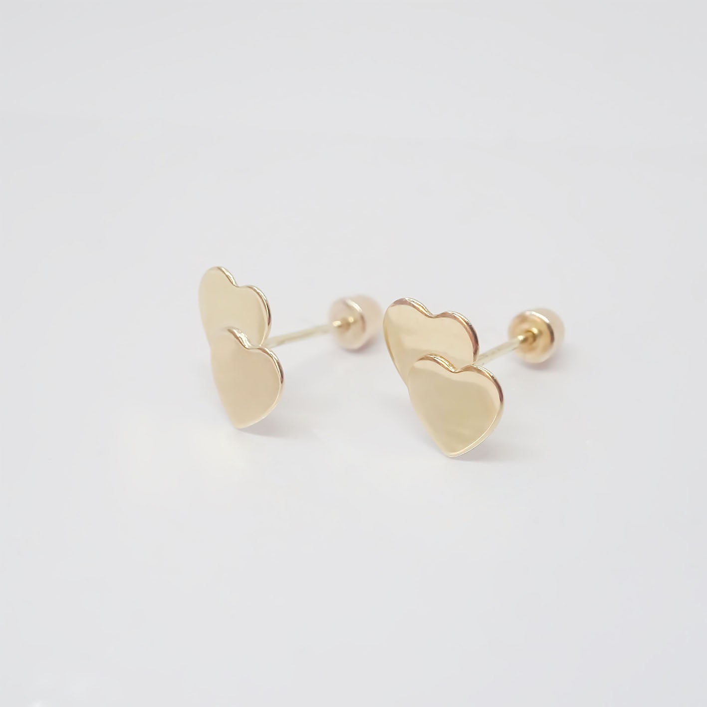 Amor Eterno - Broqueles / Tu Y Yo Corazón / Aretes Oro 10k