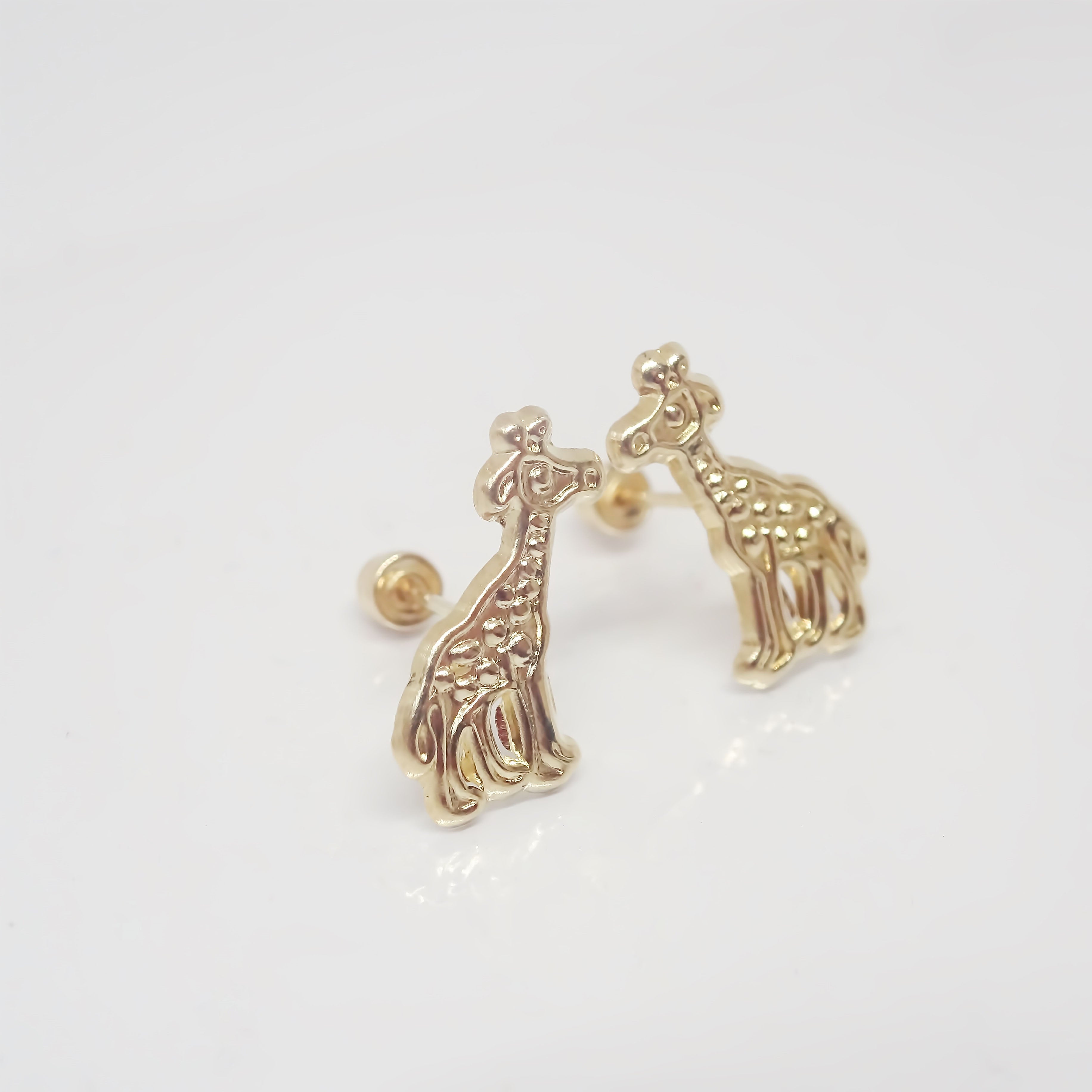 Amor Eterno - Broqueles Aretes / Jirafa / Oro 10k
