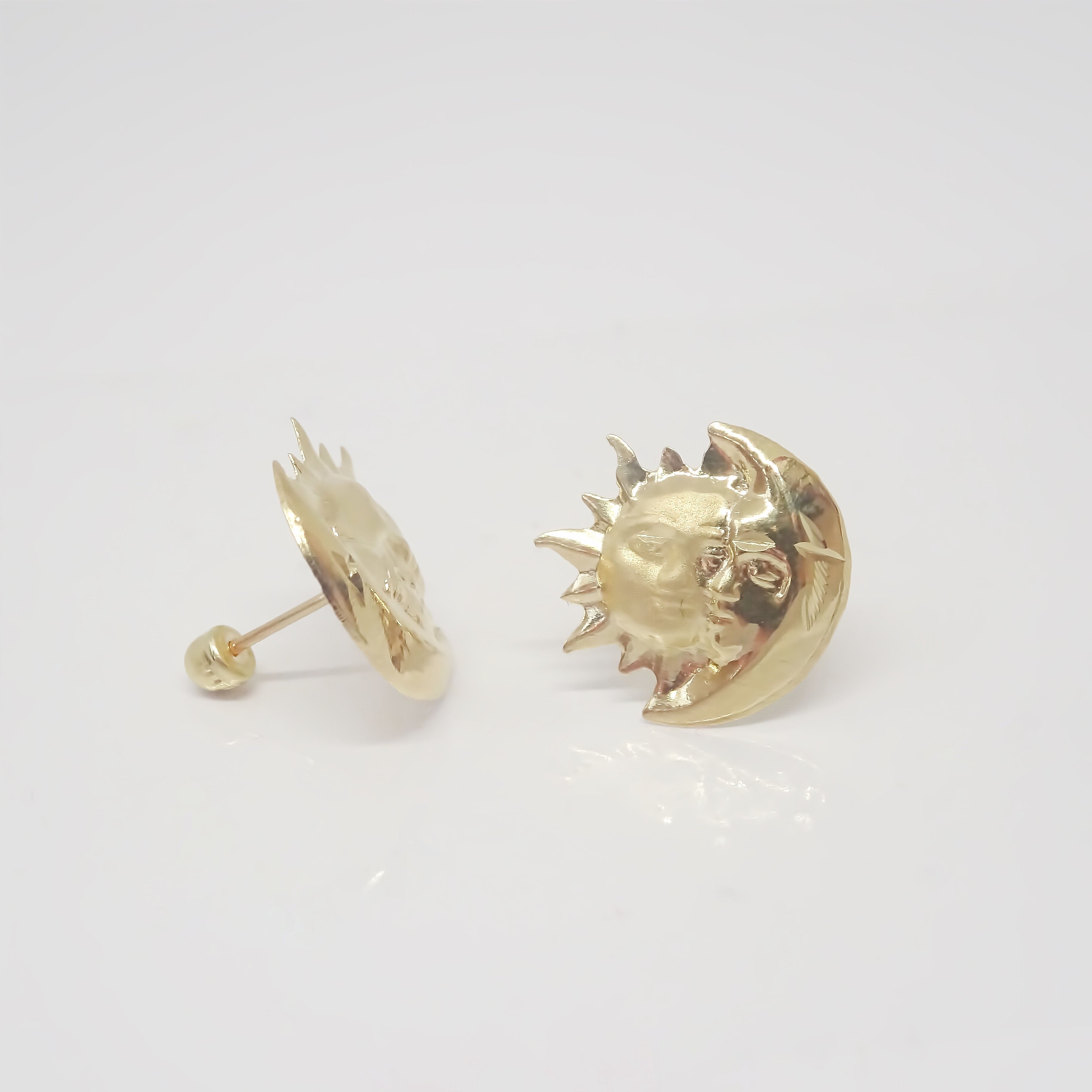 Amor Eterno - Broqueles Eclipse / Aretes / Oro 10k