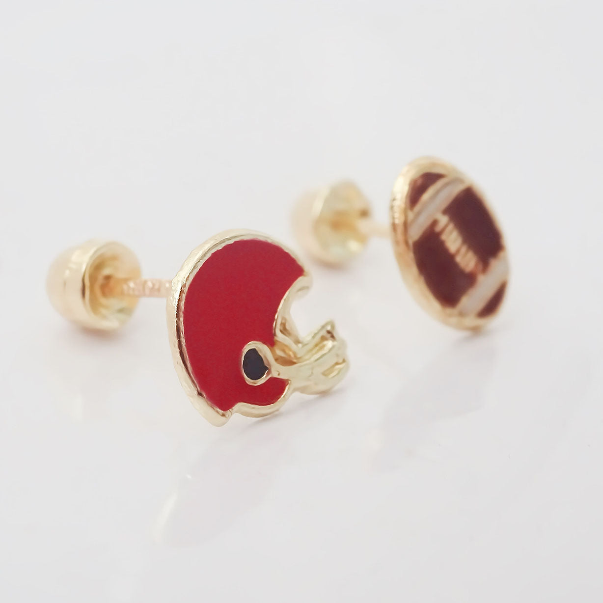 Amor Eterno - Broqueles Deluxe / Futbol Americano / Oro 10k