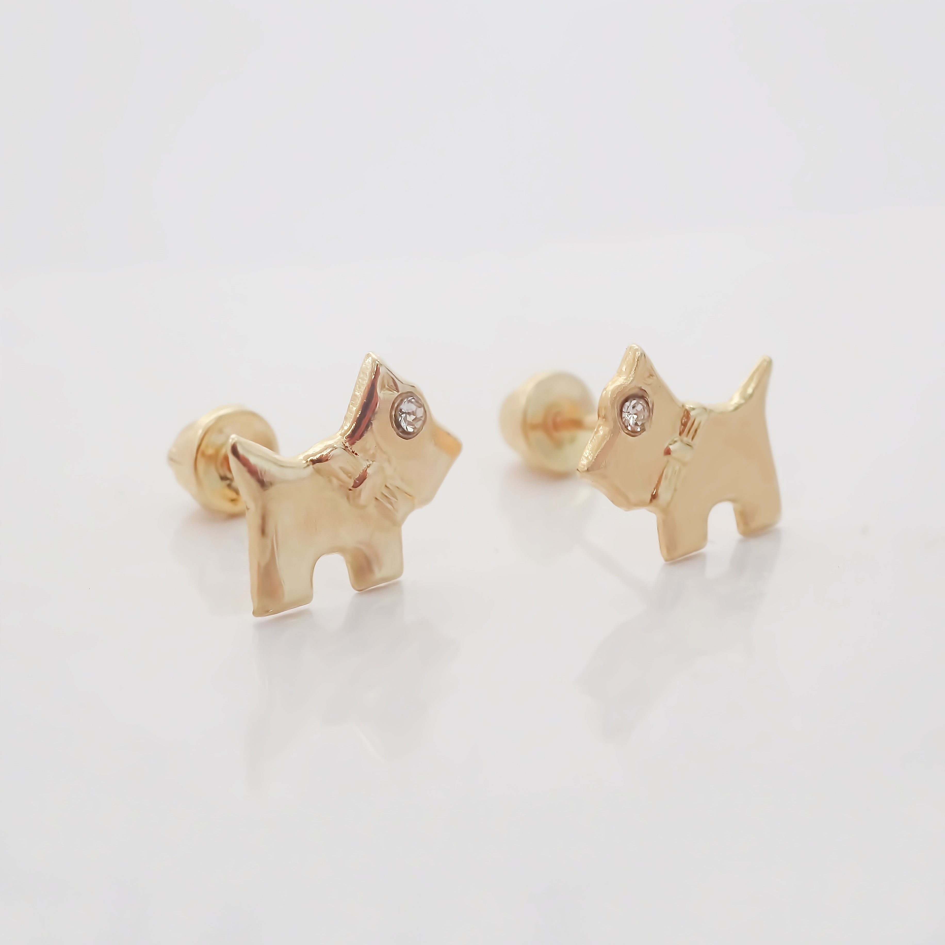 Amor Eterno - Broqueles Deluxe Schnauzer Ferrioni / Oro 10k