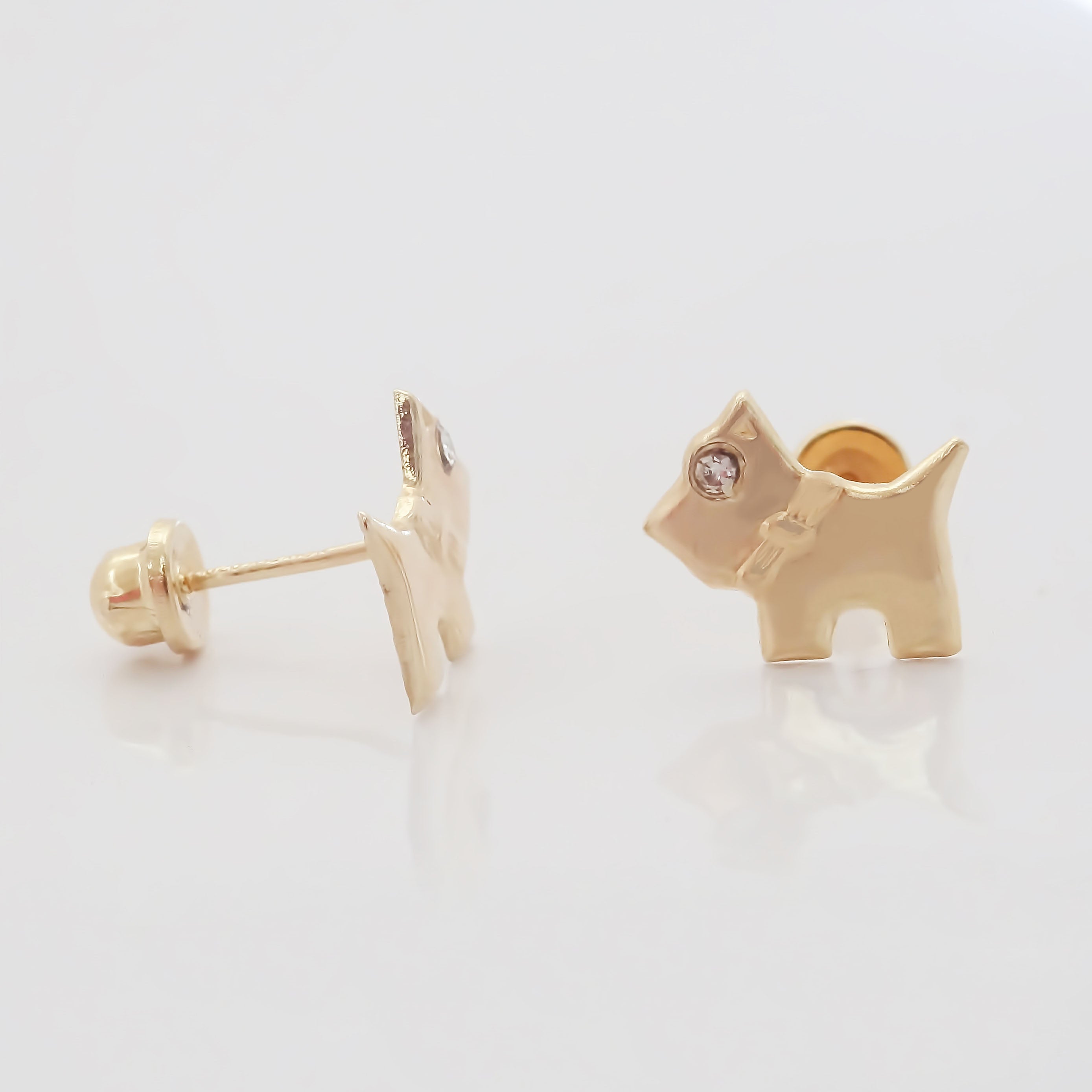 Amor Eterno - Broqueles Deluxe Schnauzer Ferrioni / Oro 10k