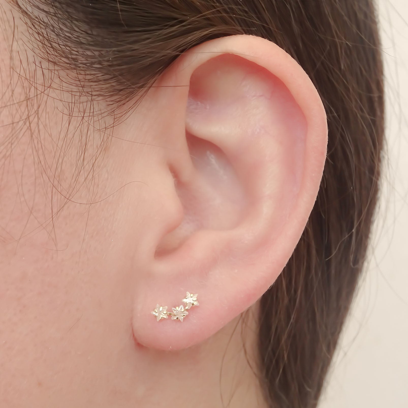 Amor Eterno - Lambada Estrella Fugaz / Aretes / Oro 10k