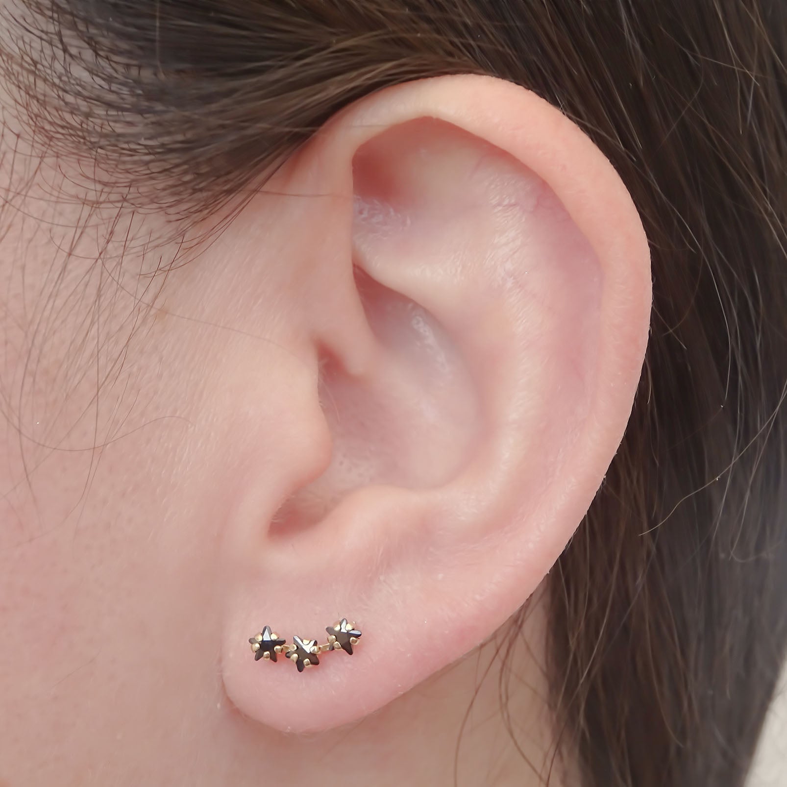 Amor Eterno - Lambada Estrella Fugaz / Aretes / Oro 10k