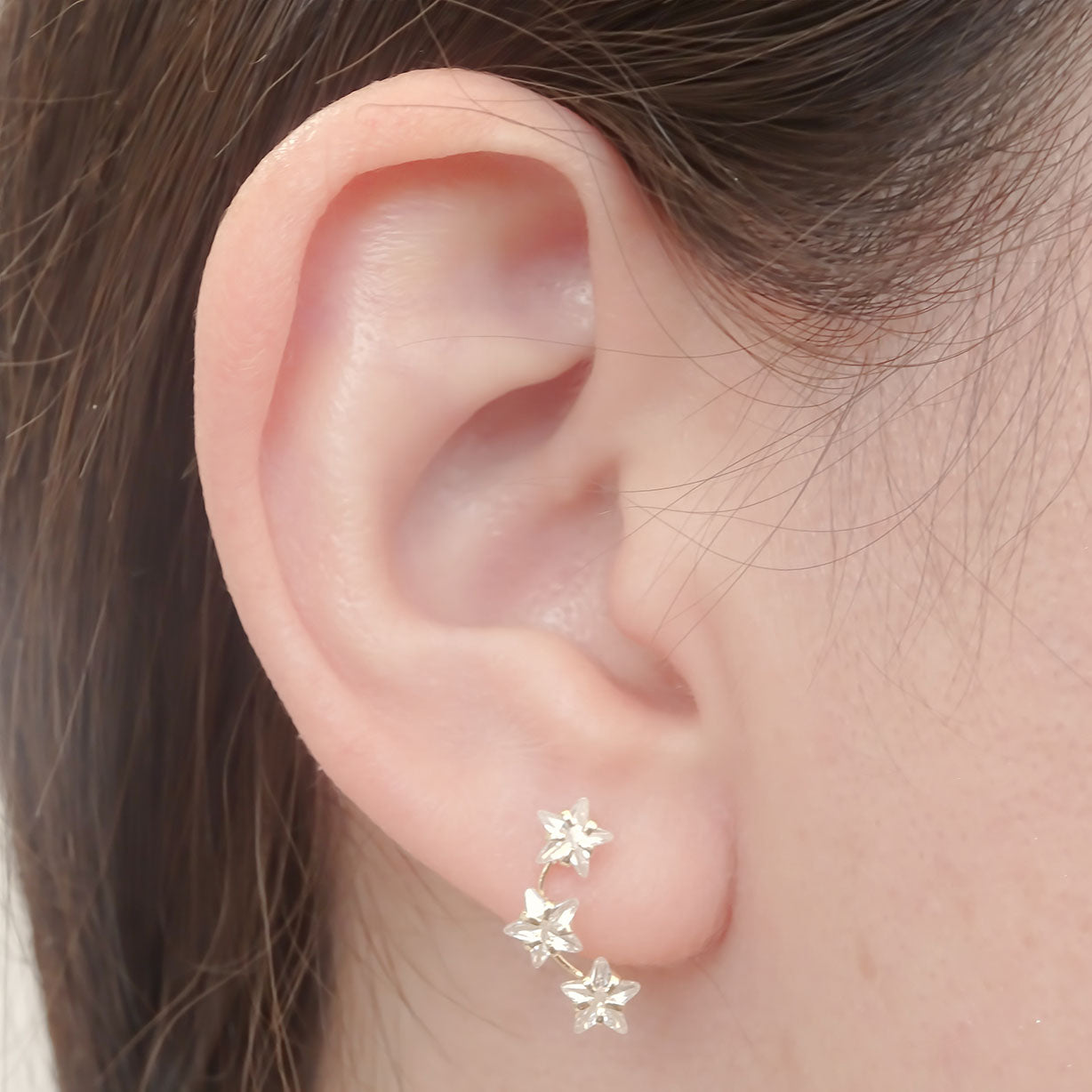 Amor Eterno - Lambada / Estrella Desigual / Aretes Oro 10k