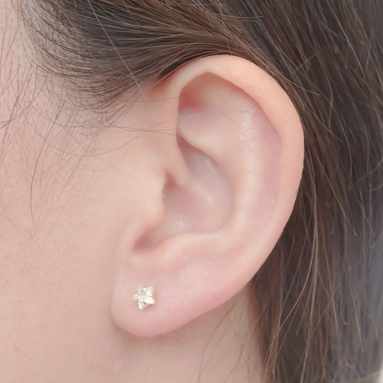 Amor Eterno - Lambada / Estrella Desigual / Aretes Oro 10k