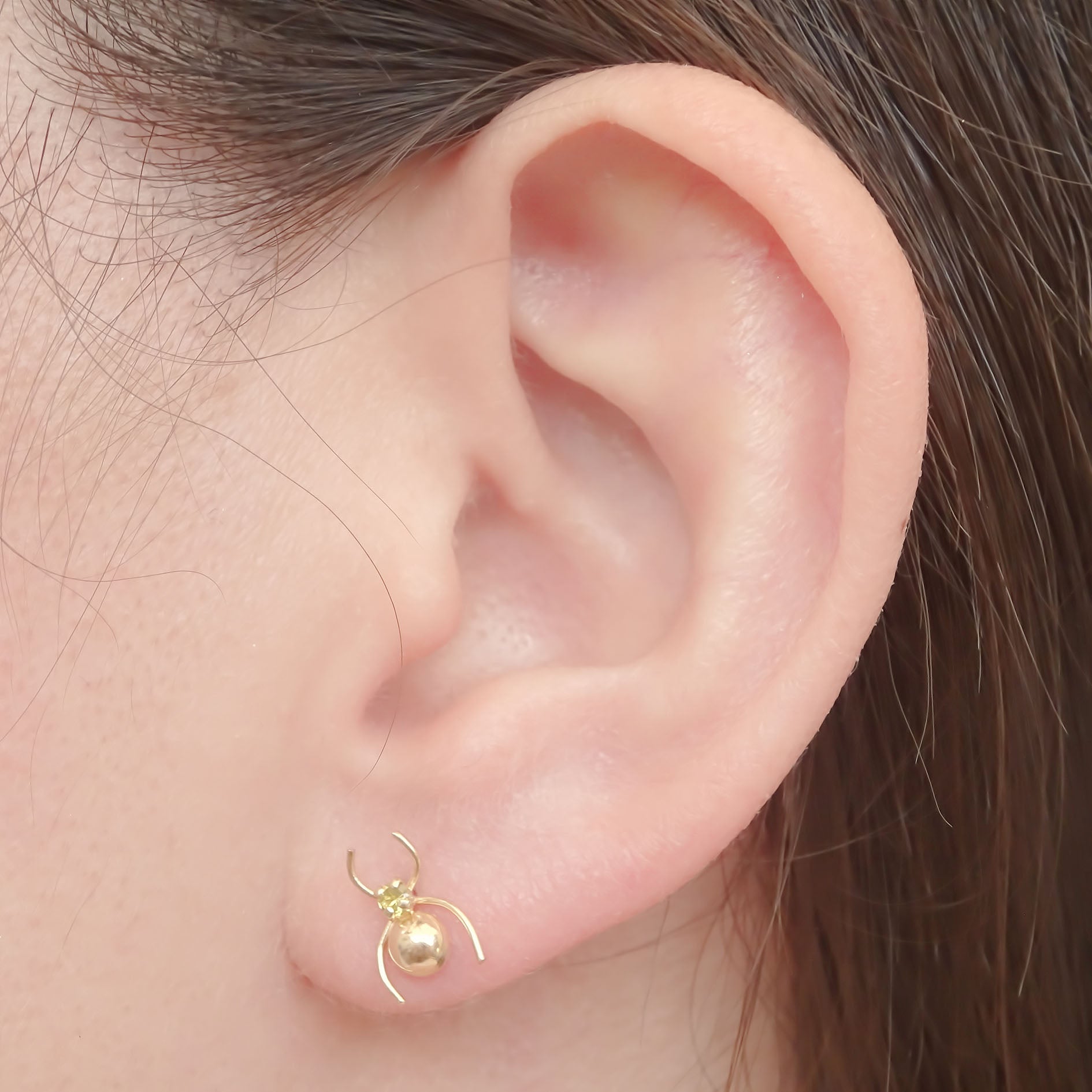 Amor Eterno - Broqueles Deluxe Araña / Aretes / Oro 10k