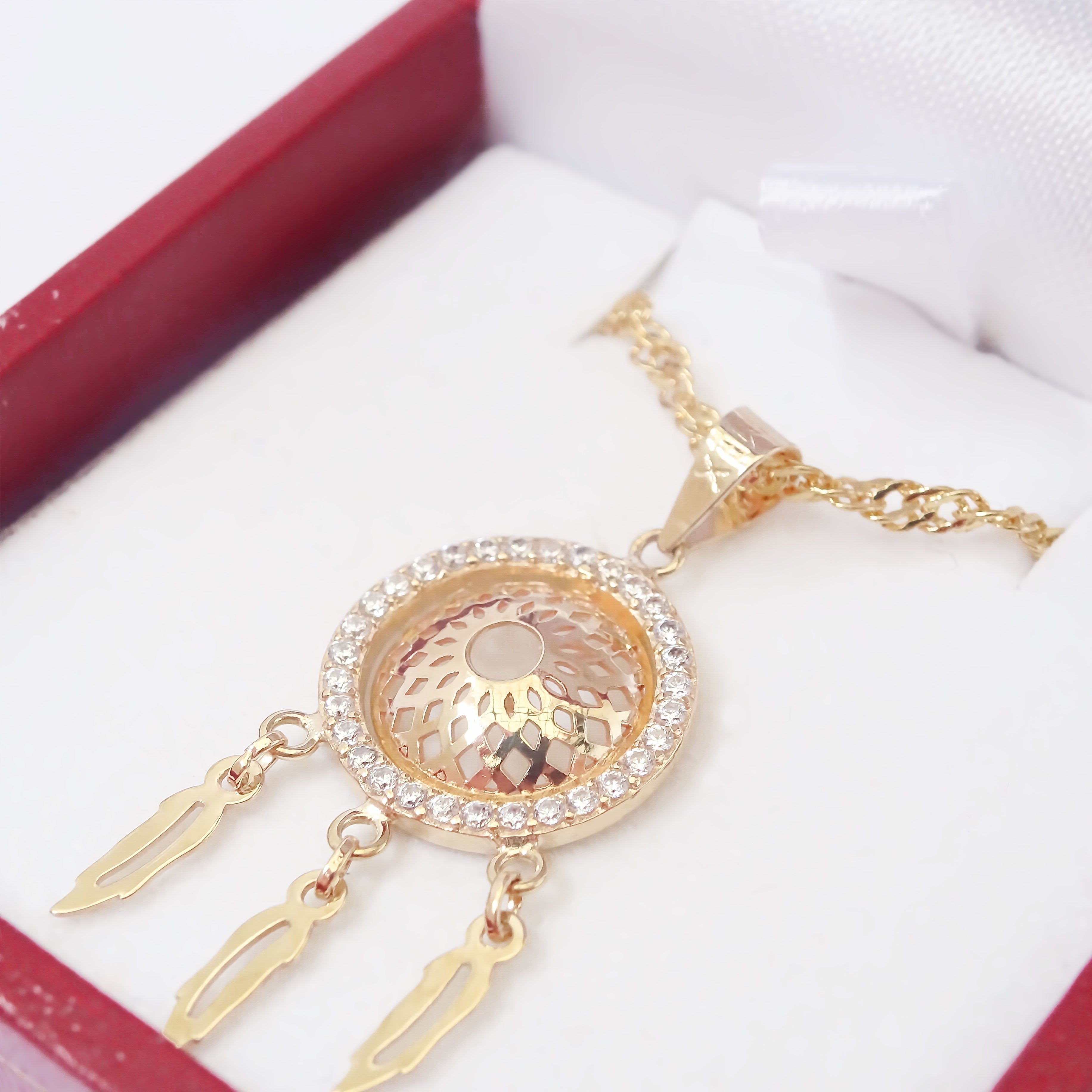 Amor Eterno - Dije Atrapasueños / Oro 14k + Cadena Regalo