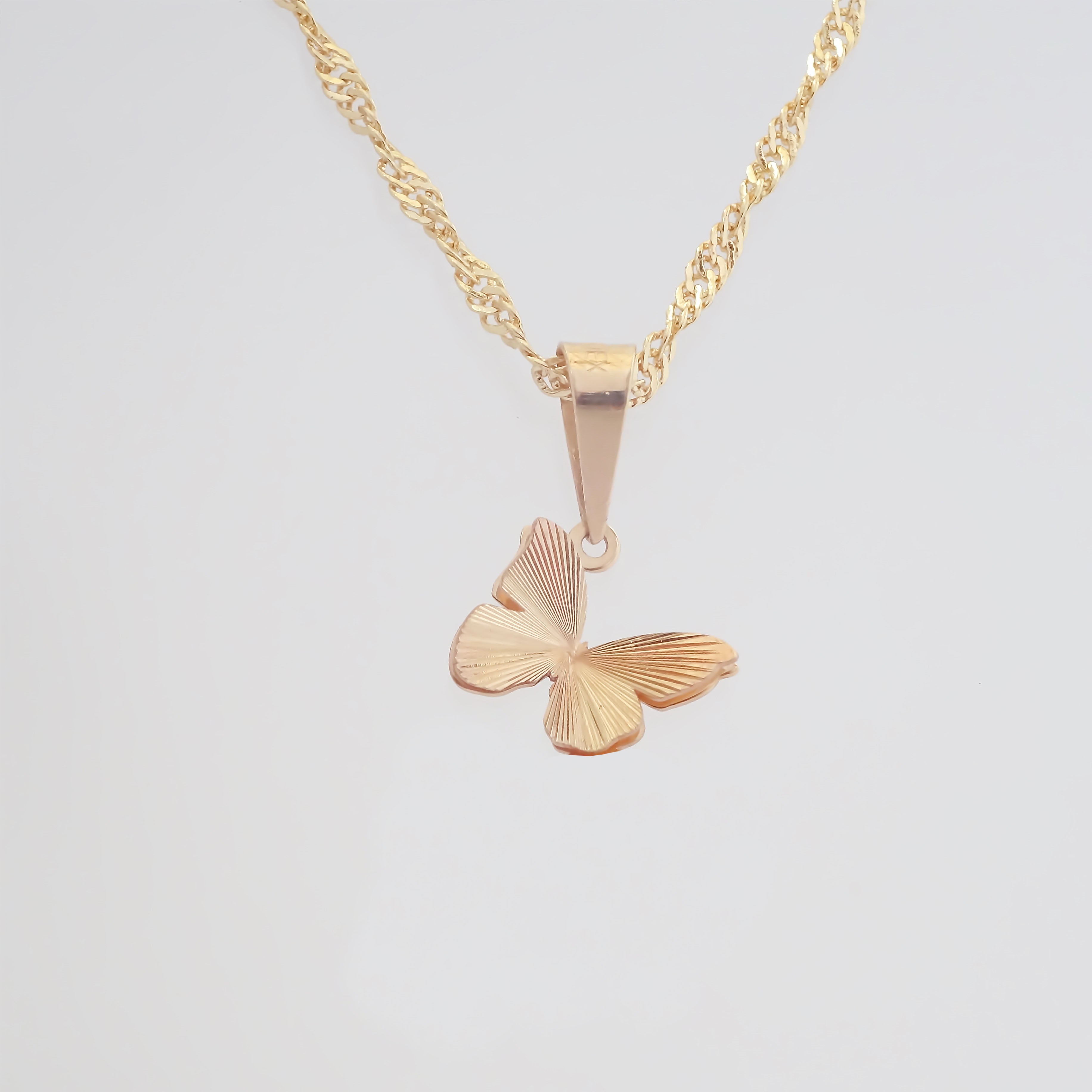 Amor Eterno - Dije / Mariposa 3d / Oro Sólido 10k