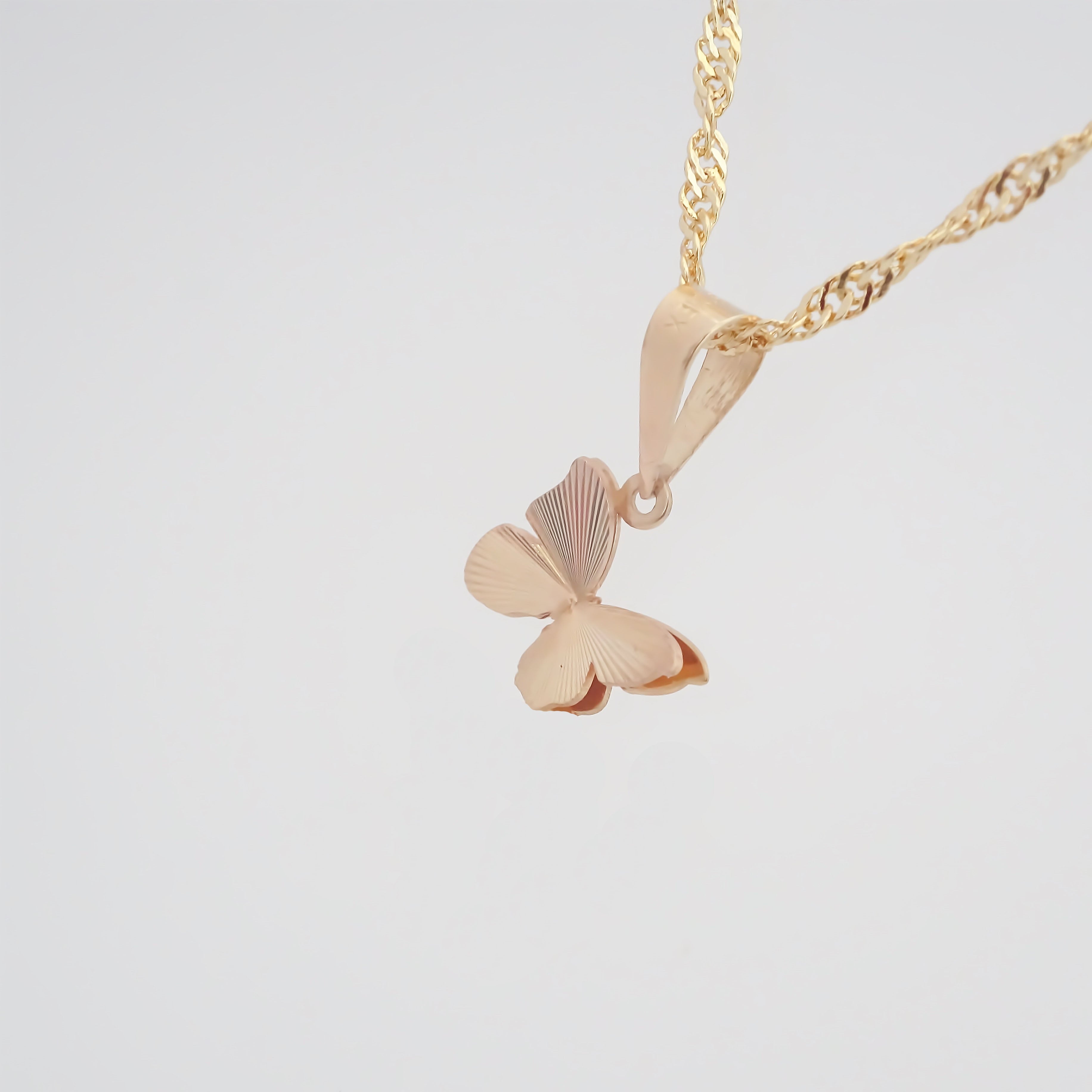 Amor Eterno - Dije / Mariposa 3d / Oro Sólido 10k