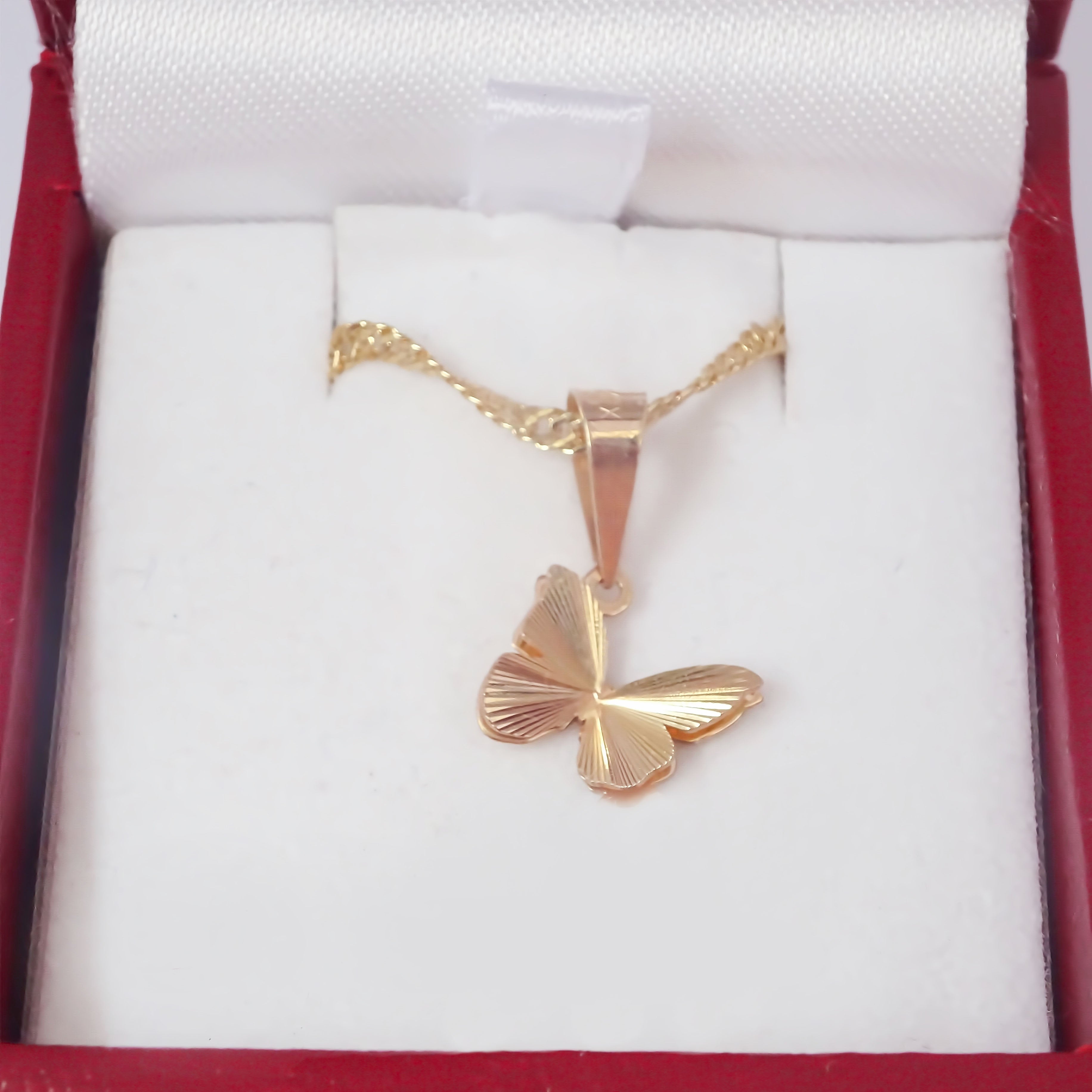 Amor Eterno - Dije / Mariposa 3d / Oro Sólido 10k
