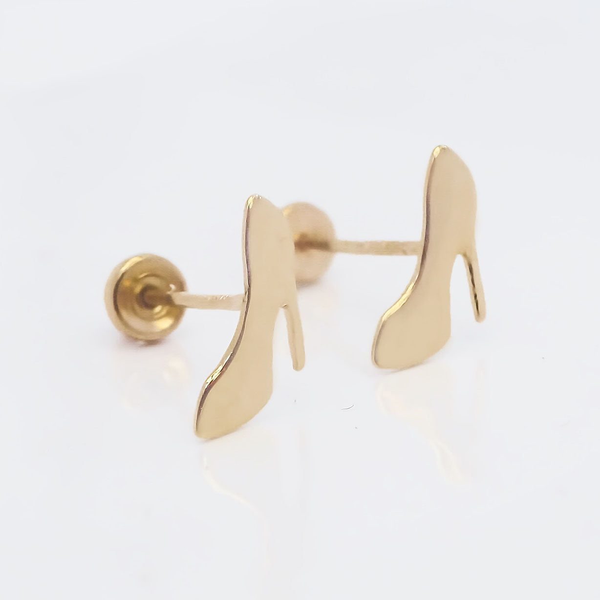 Amor Eterno - Broqueles Tacones Barbie / Aretes Oro 10k
