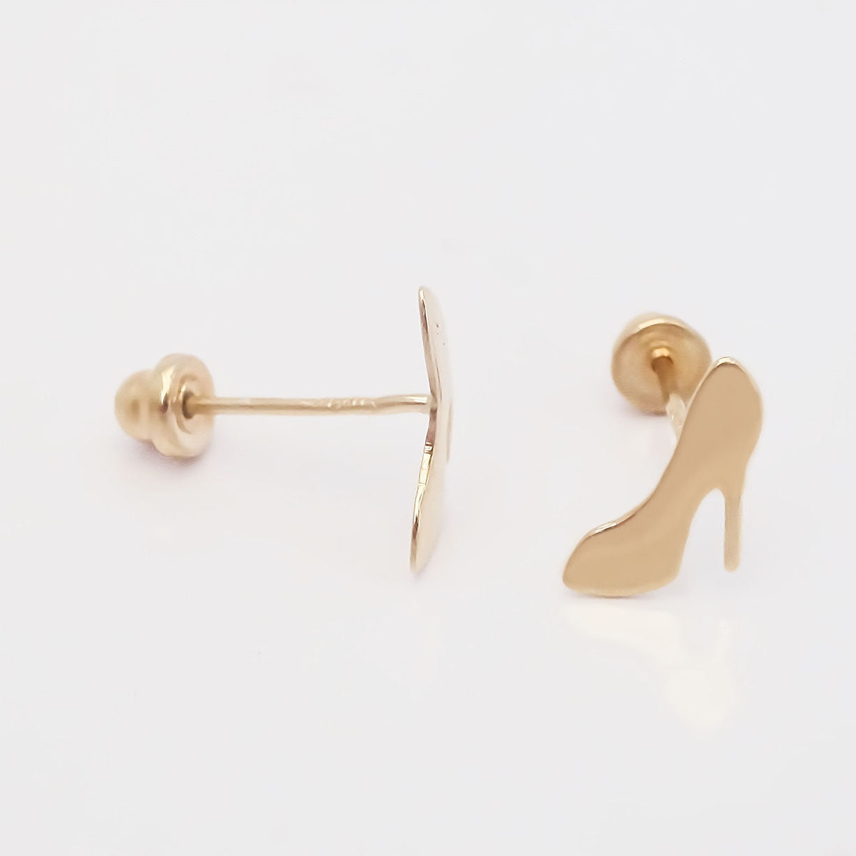 Amor Eterno - Broqueles Tacones Barbie / Aretes Oro 10k