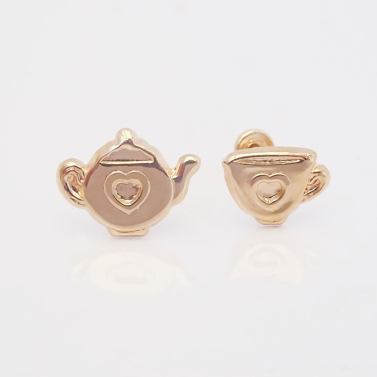Amor Eterno - Disney Tetera Sra. Potts Y Chip / Aretes 10k