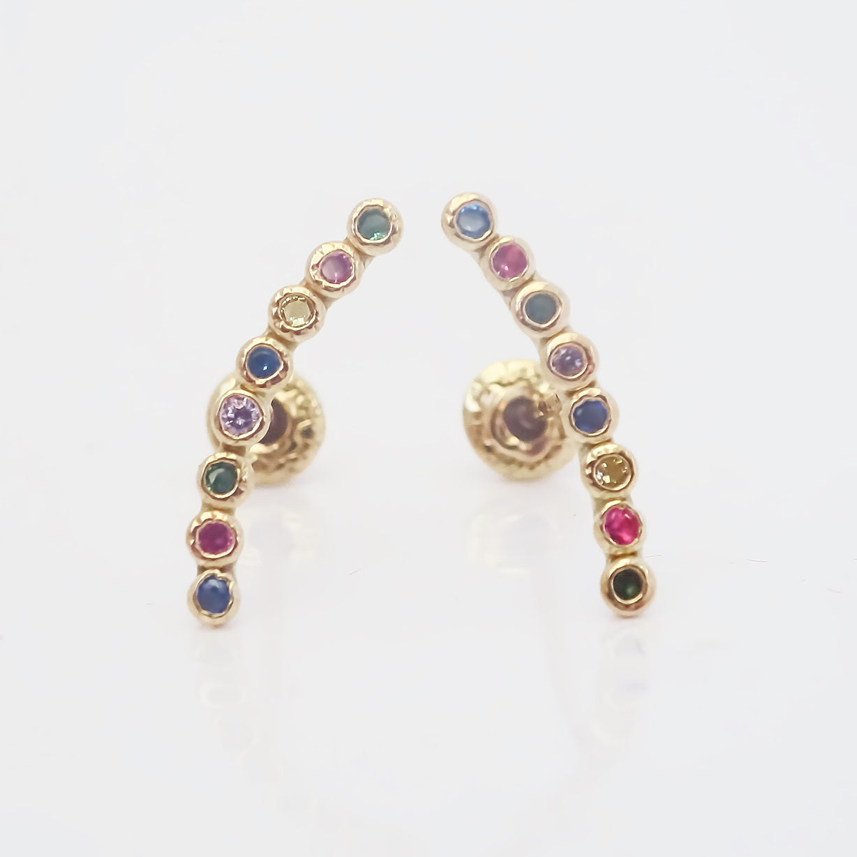Amor Eterno - Broqueles Lambada Bebé / Aretes Oro 10k