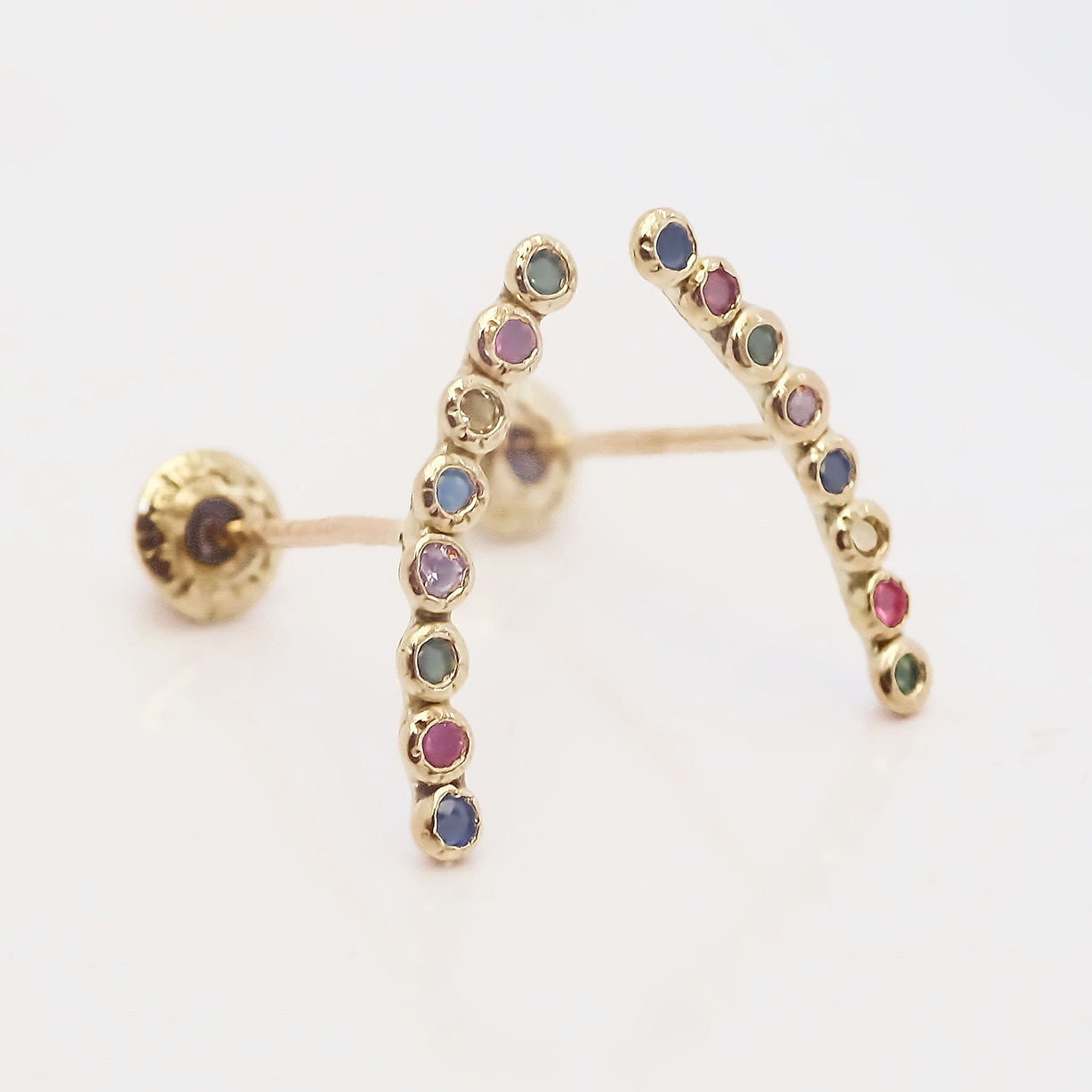 Amor Eterno - Broqueles Lambada Bebé / Aretes Oro 10k