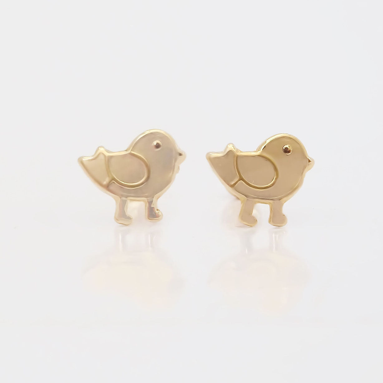 Amor Eterno - Broqueles Pajarito / Aretes / Oro 10k