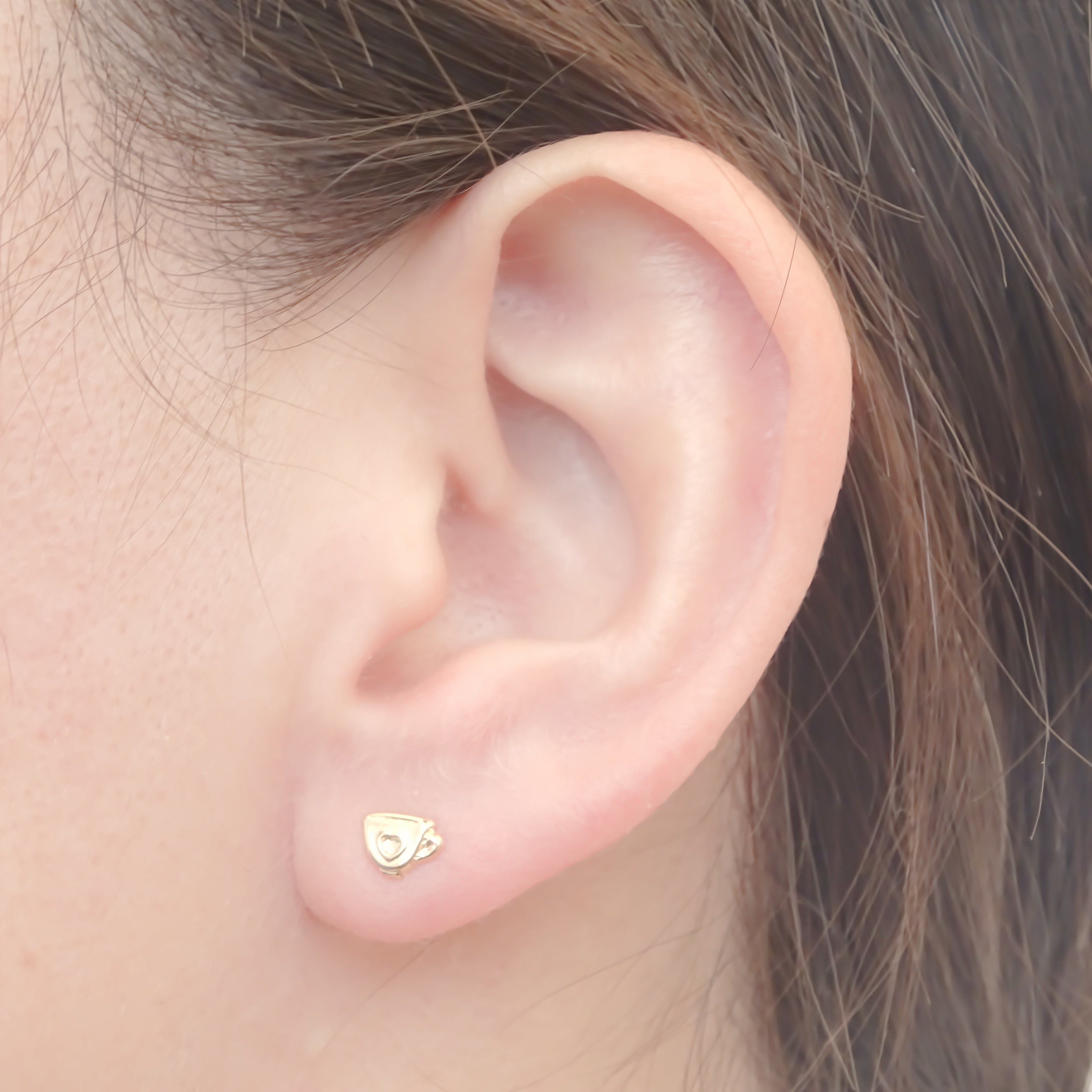 Amor Eterno - Disney Tetera Sra. Potts Y Chip / Aretes 10k