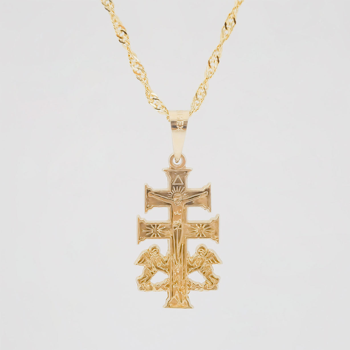 Amor Eterno - Dije Cruz De Caravaca / Oro 10k