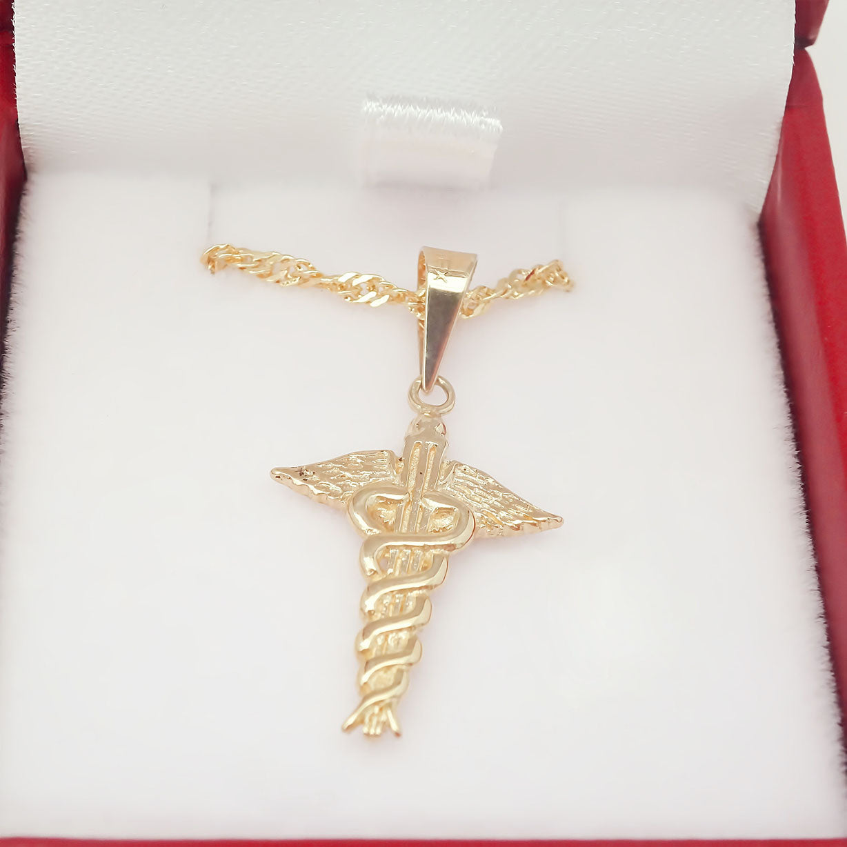 Amor Eterno - Dije Medicina / Oro Sólido 10k