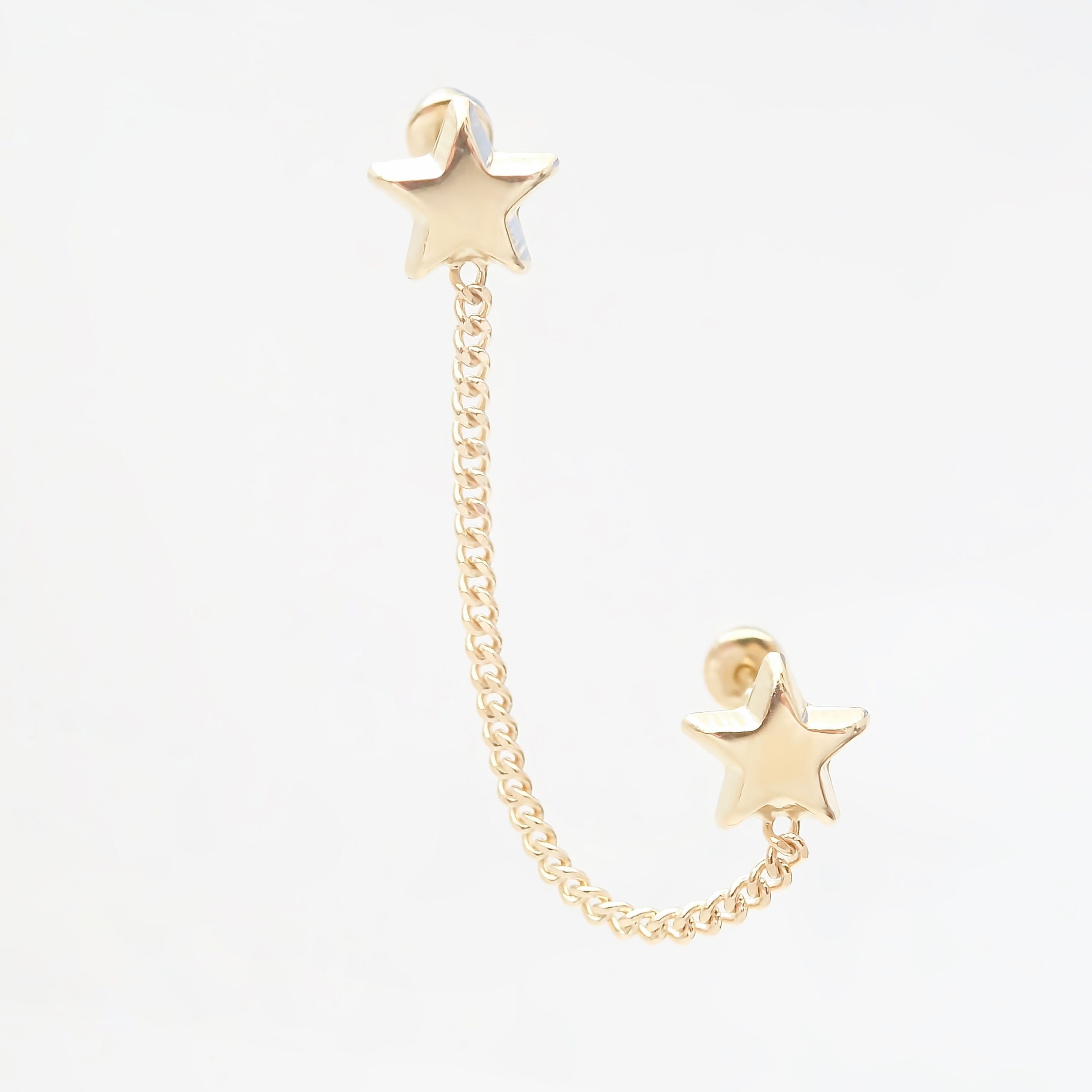 Amor Eterno - Estrella / Doble Perforación / Oro 10k